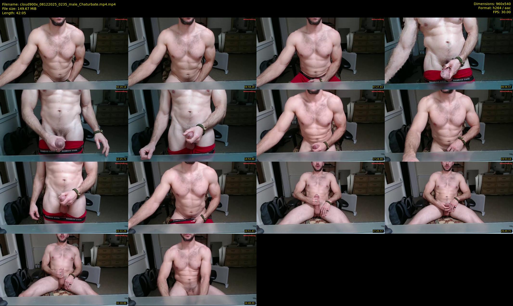 cloud900x — 43 minute Chaturbate male cam show recording, 480p, Dec 8, 2025