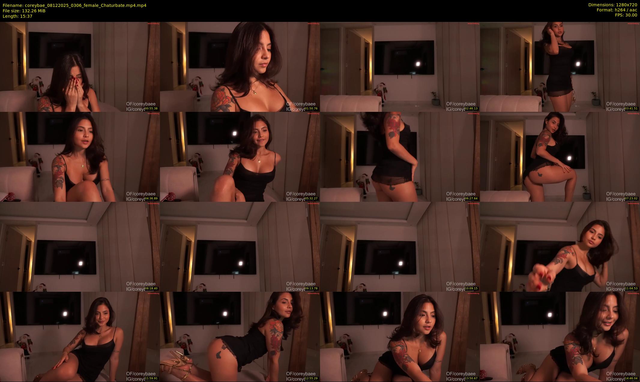 coreybae — 16 minute Chaturbate female cam show recording, 720p, Dec 8, 2025