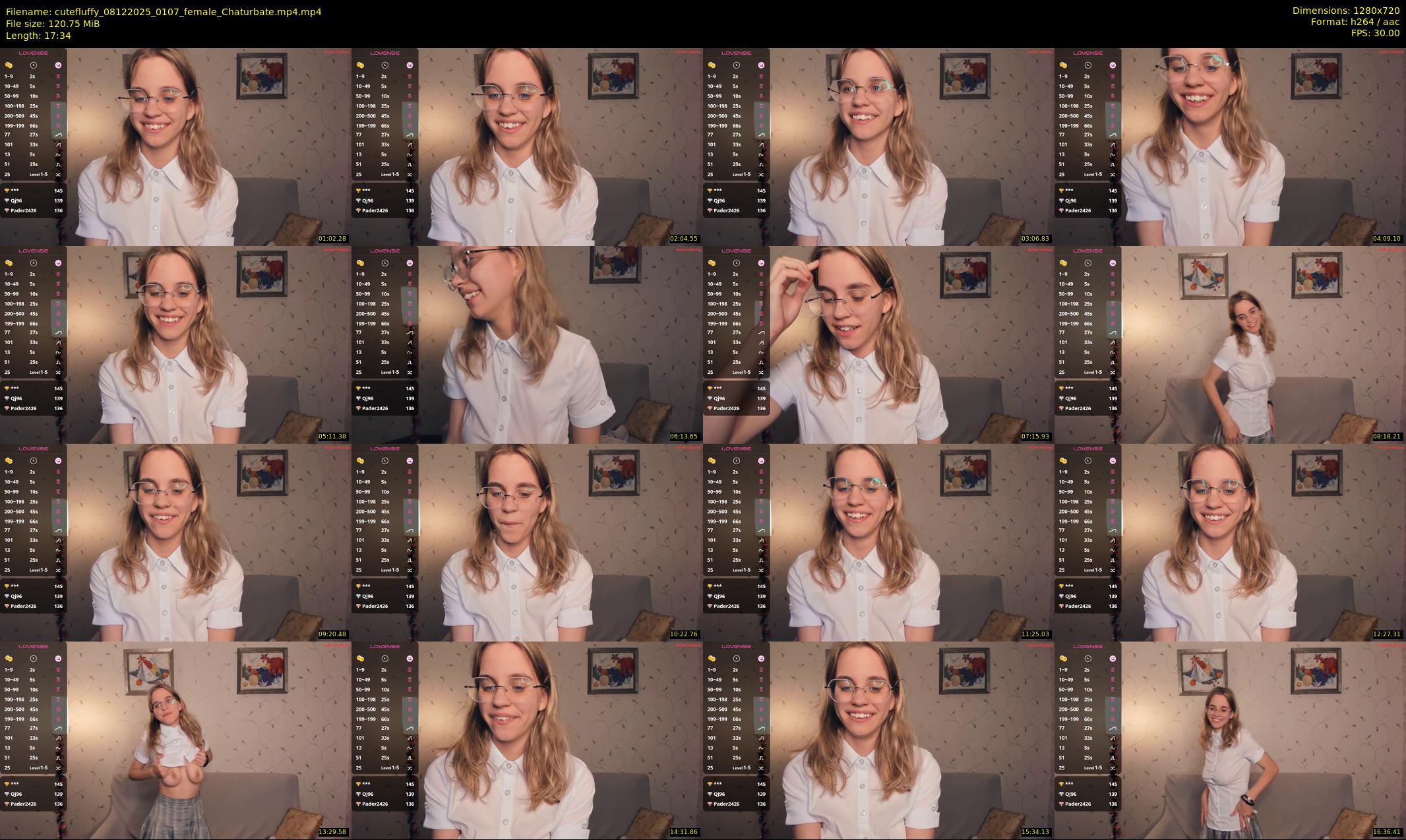 cutefluffy — 18 minute Chaturbate female cam show recording, 720p, Dec 8, 2025