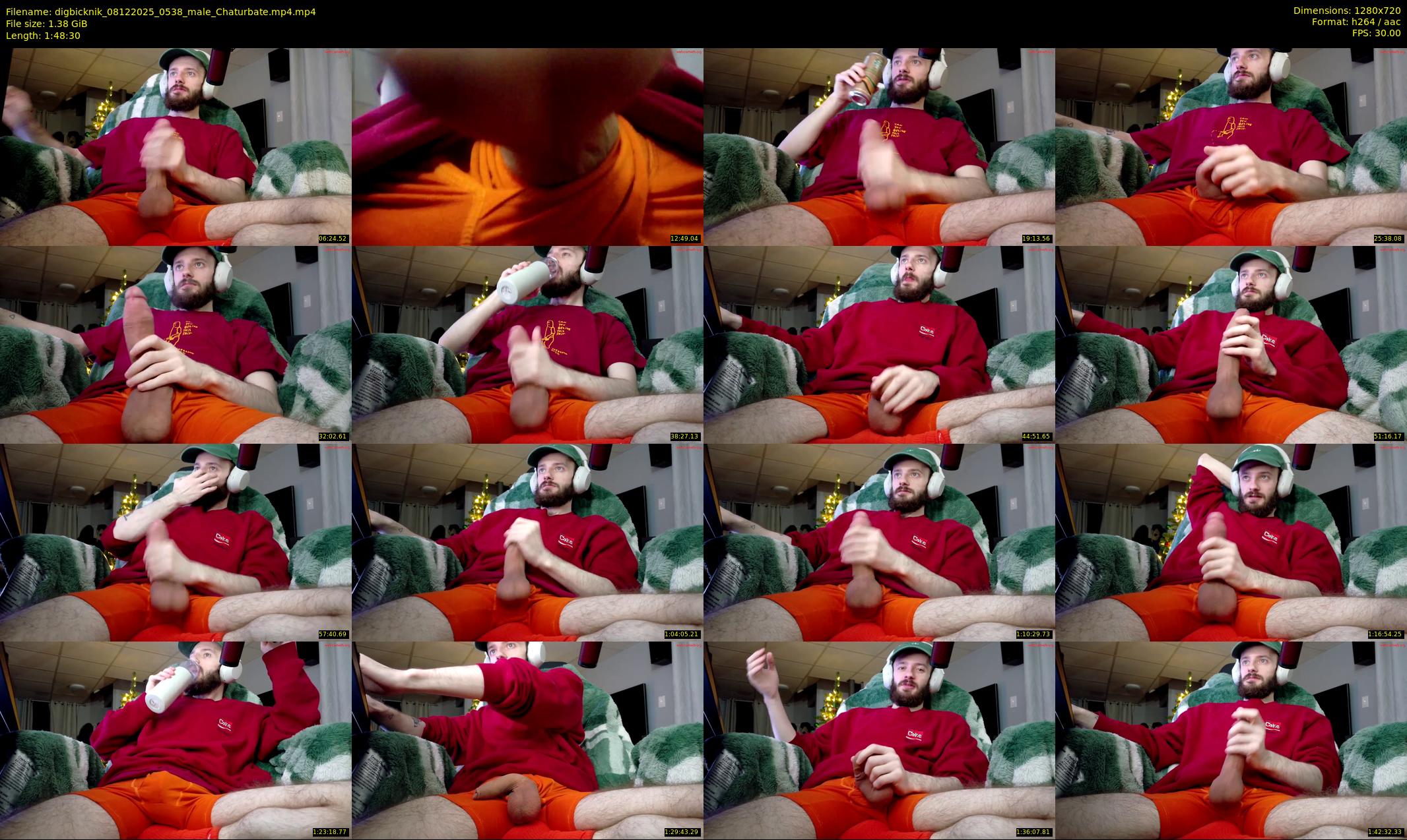 digbicknik — 109 minute Chaturbate male cam show recording, 720p, Dec 8, 2025
