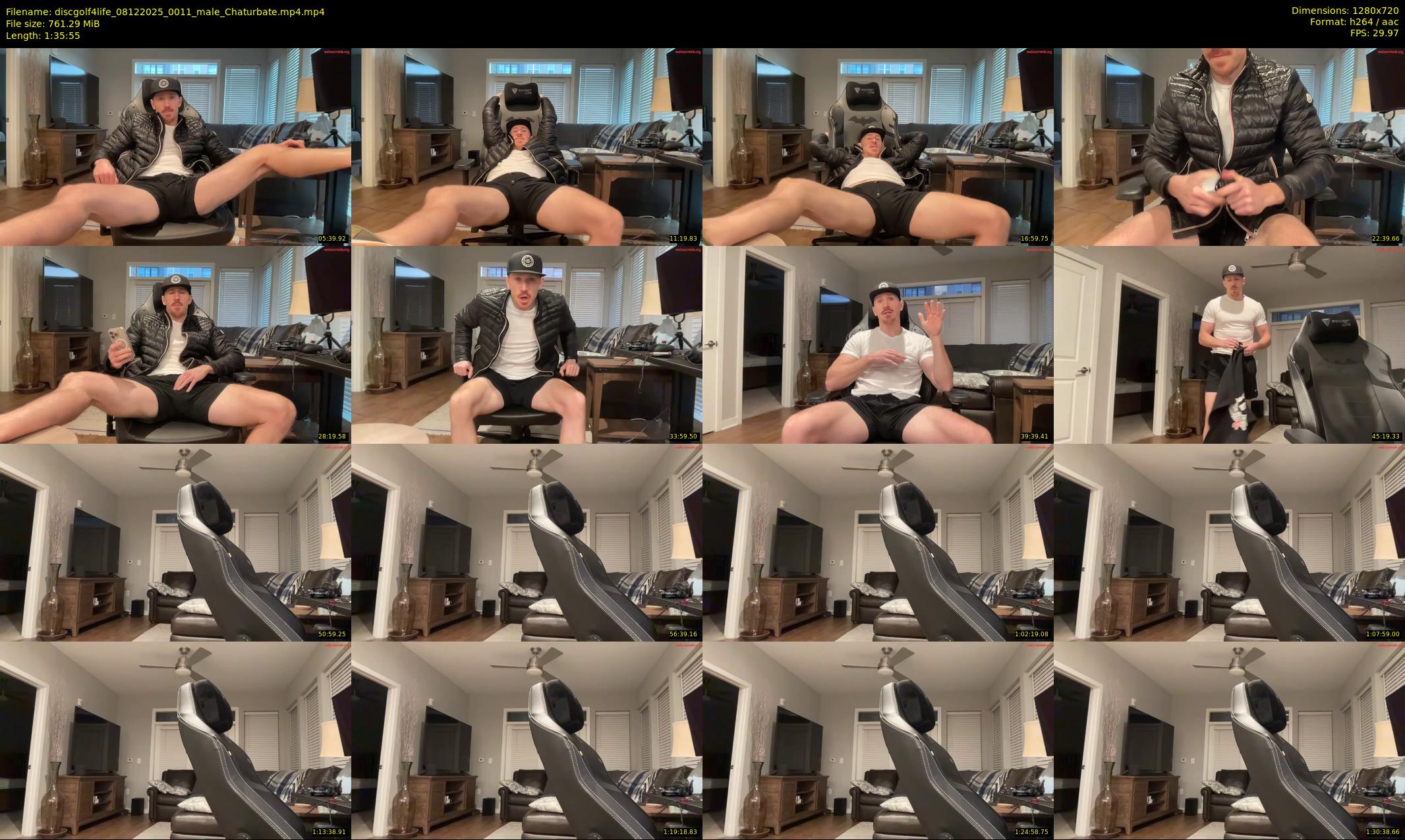 discgolf4life — 96 minute Chaturbate male cam show recording, 720p, Dec 8, 2025