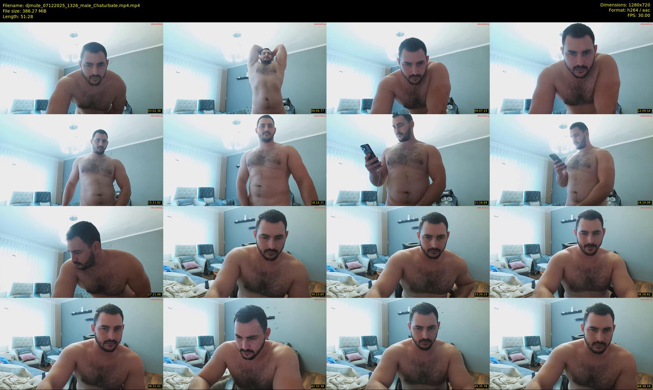 djmute — 52 minute Chaturbate male cam show recording, 720p, Dec 7, 2025