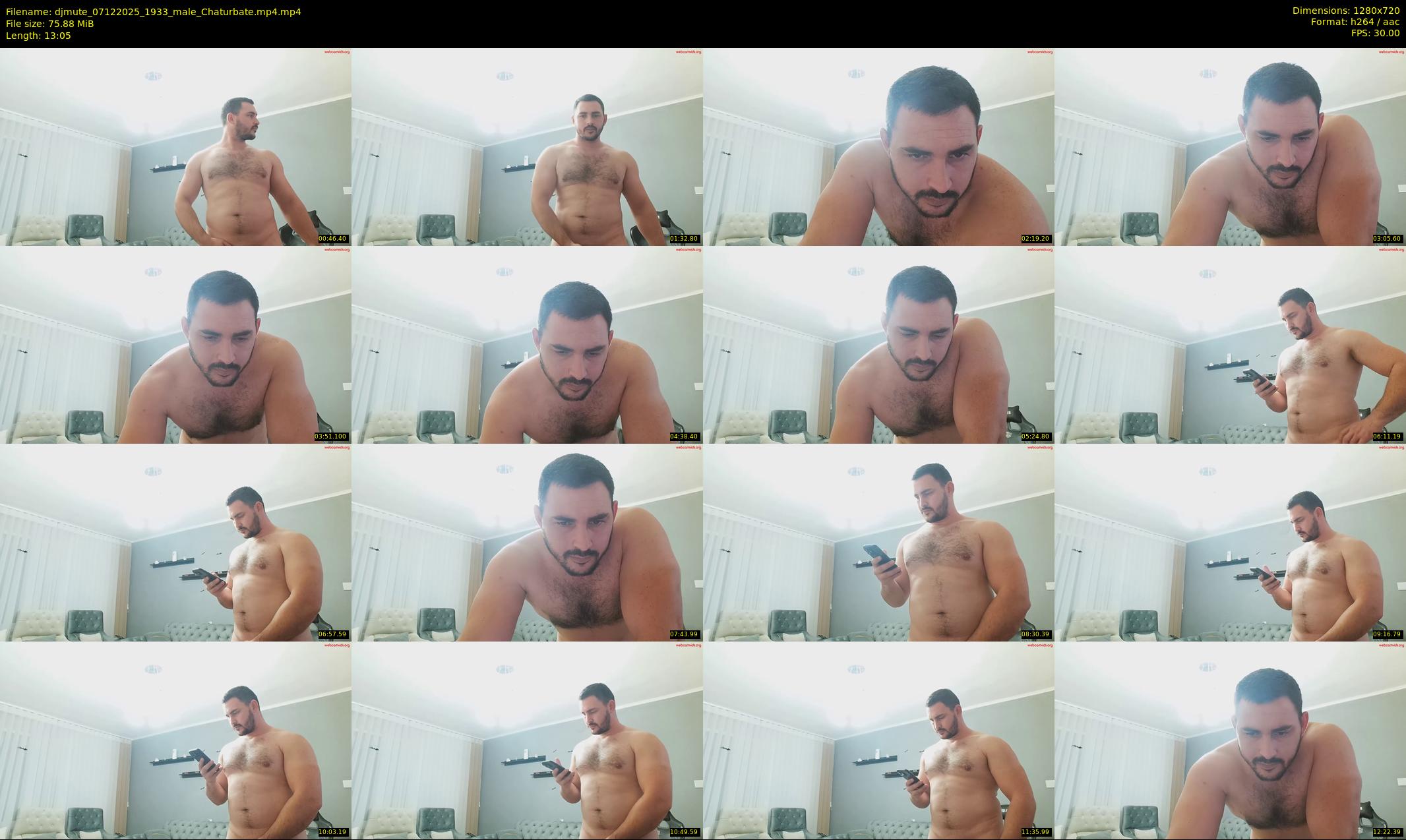djmute — 14 minute Chaturbate male cam show recording, 720p, Dec 7, 2025