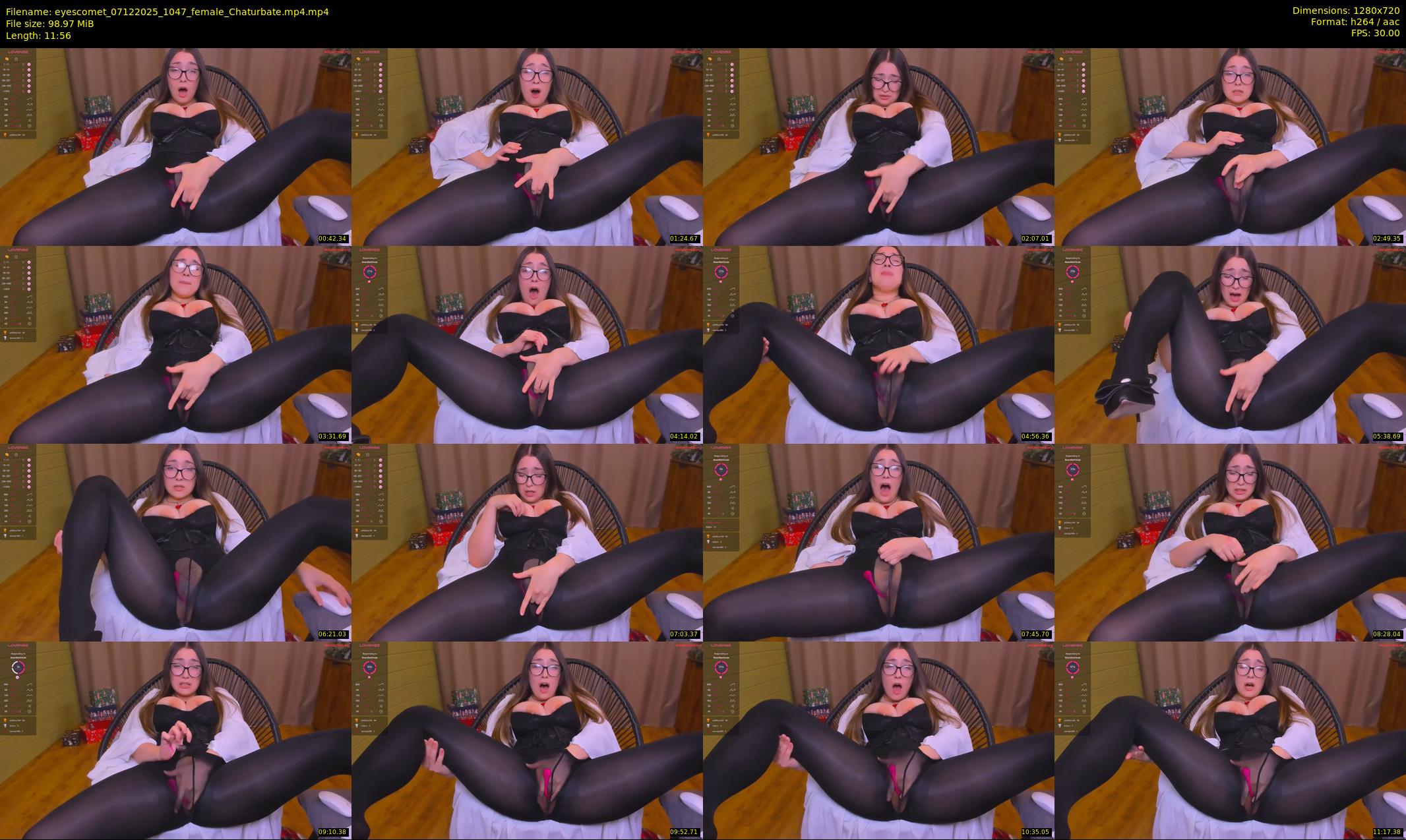 eyescomet — 12 minute Chaturbate female cam show recording, 720p, Dec 7, 2025