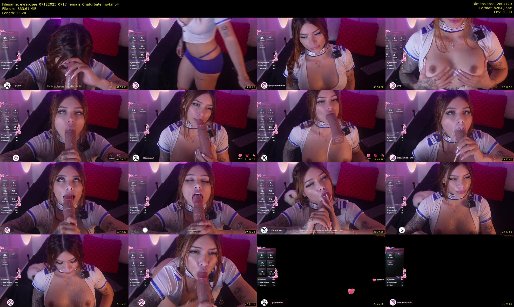 eyrarosee — 34 minute Chaturbate female cam show recording, 720p, Dec 7, 2025