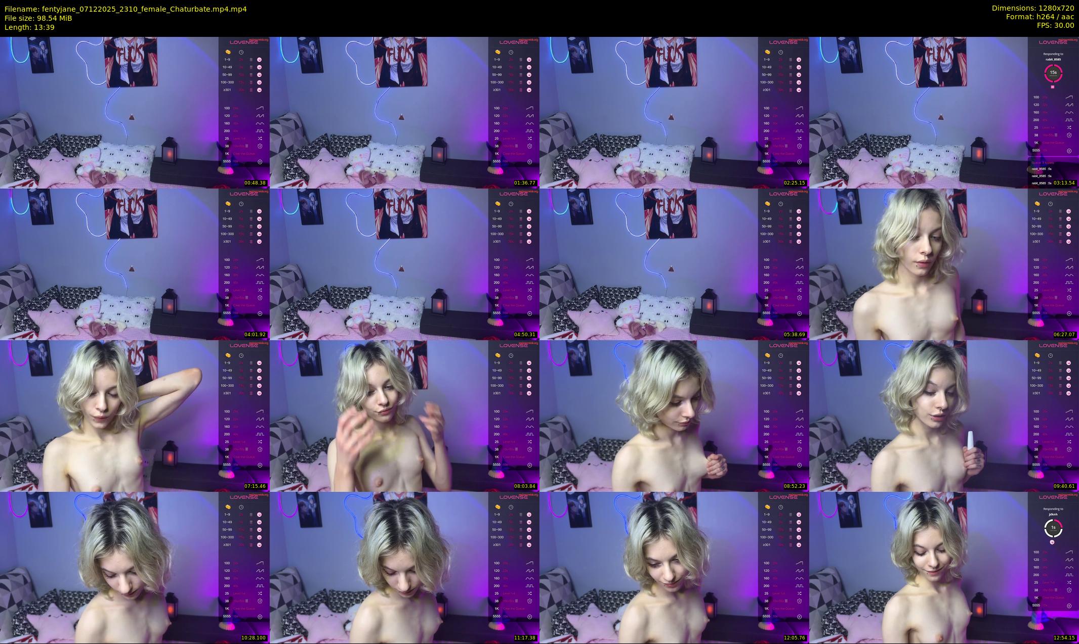 fentyjane — 14 minute Chaturbate female cam show recording, 720p, Dec 7, 2025