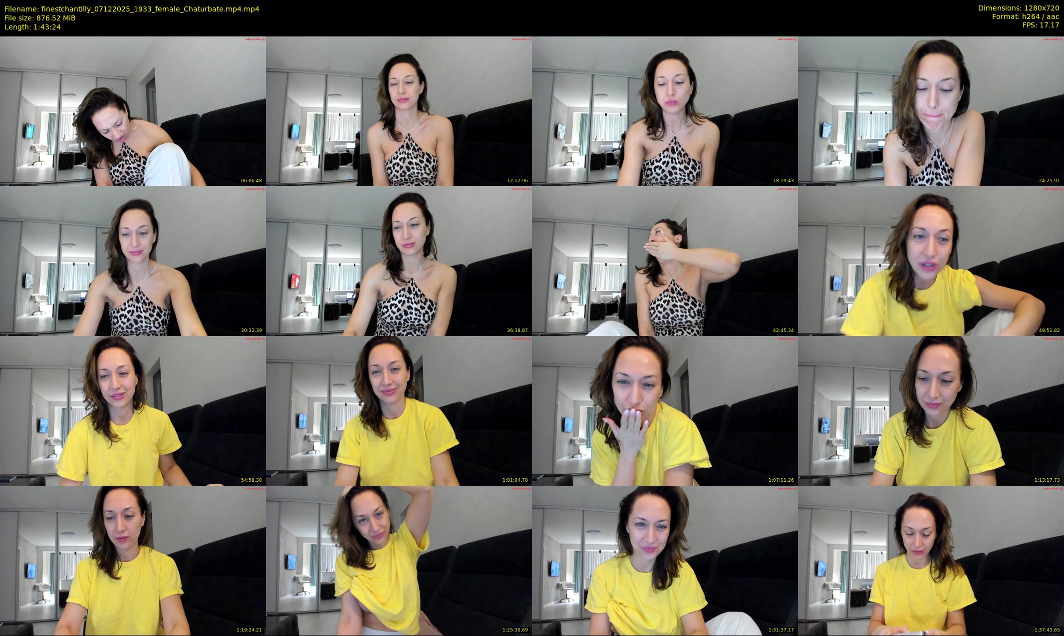 finestchantilly — 104 minute Chaturbate female cam show recording, 720p, Dec 7, 2025