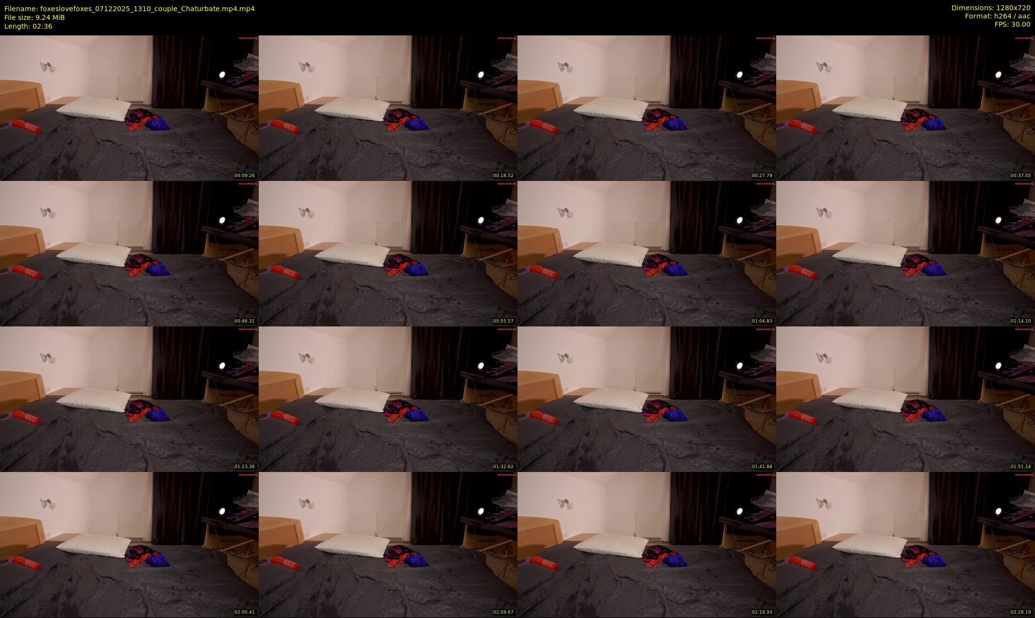 foxeslovefoxes — 3 minute Chaturbate couple cam show recording, 720p, Dec 7, 2025