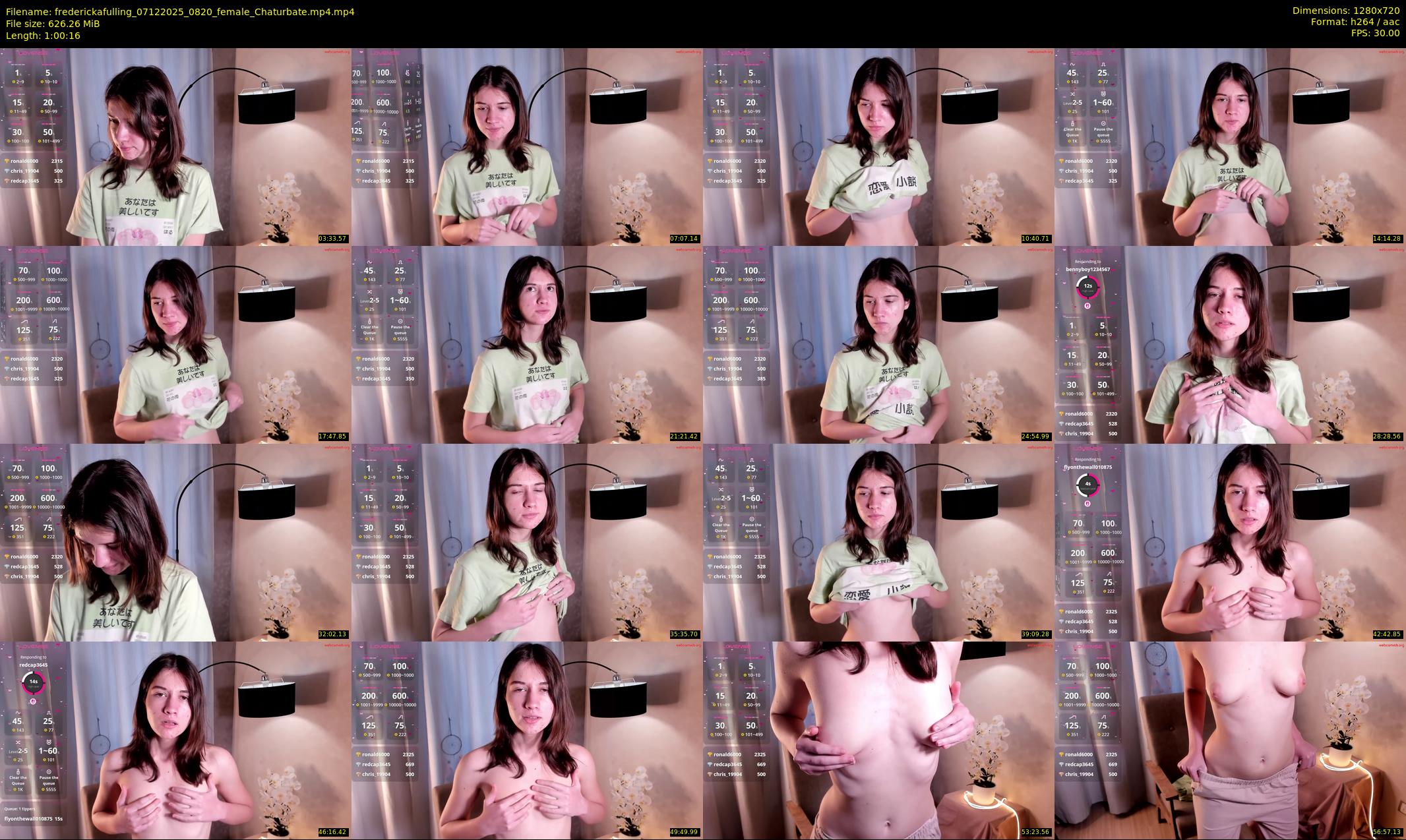frederickafulling — 61 minute Chaturbate female cam show recording, 720p, Dec 7, 2025