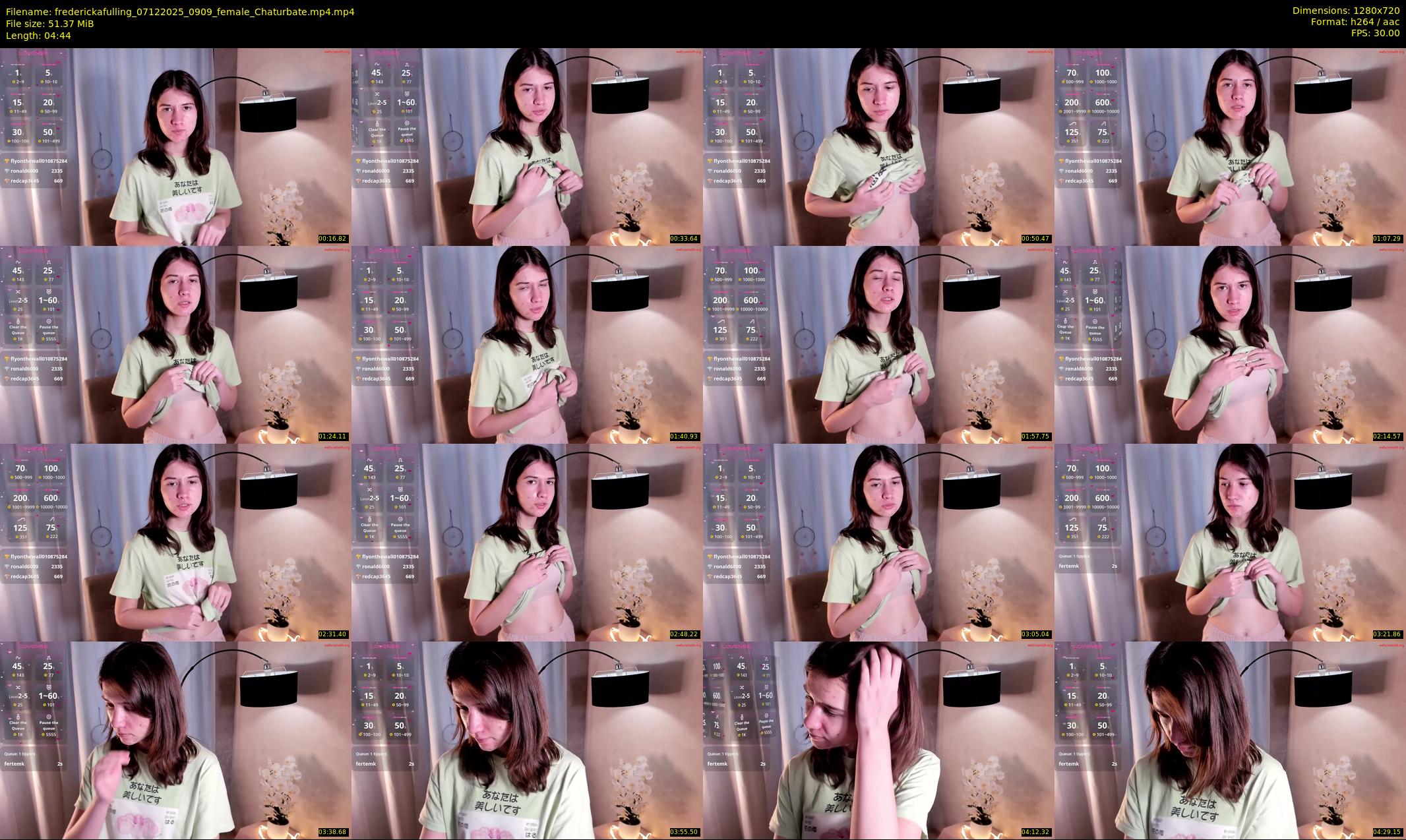 frederickafulling — 5 minute Chaturbate female cam show recording, 720p, Dec 7, 2025