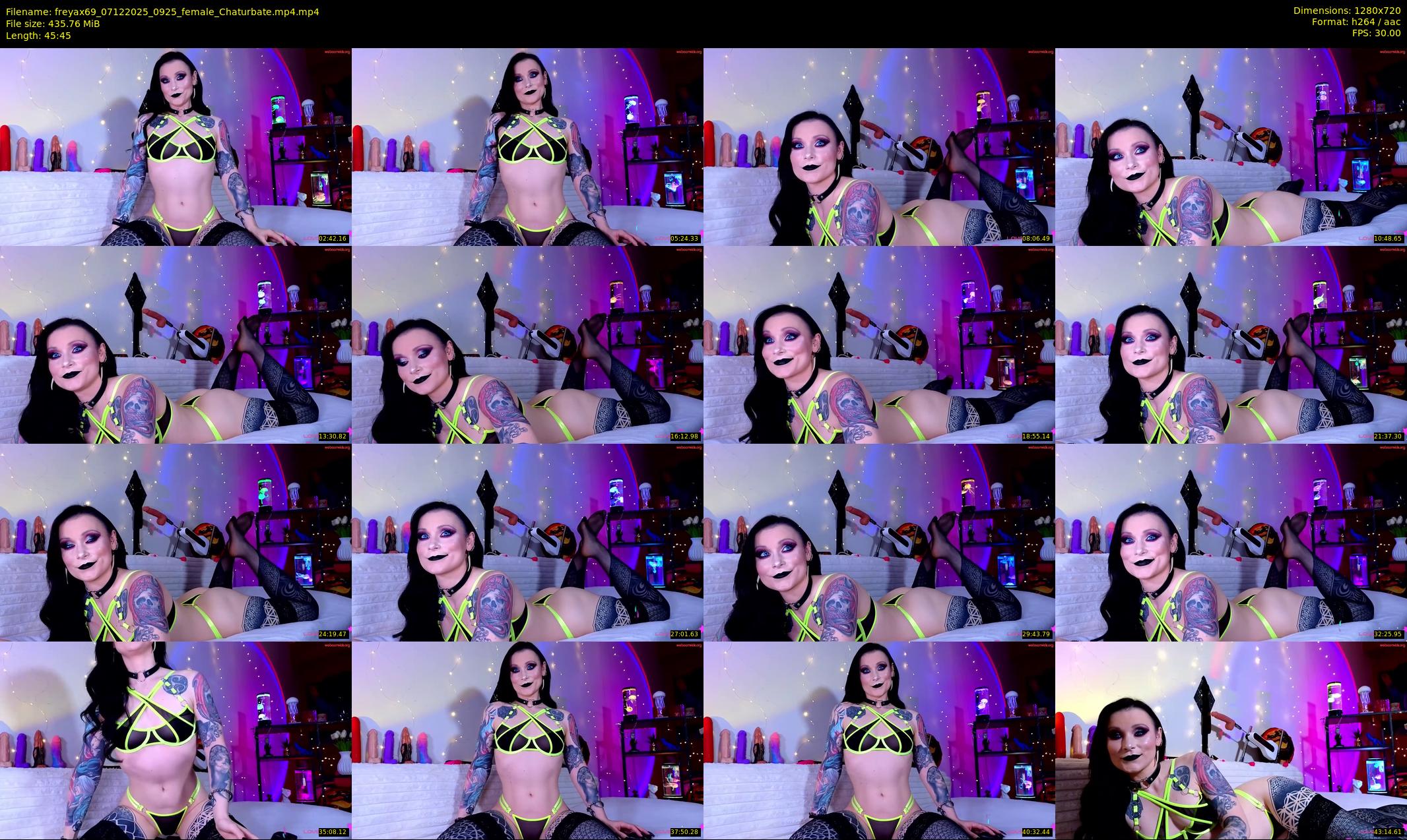 freyax69 — 46 minute Chaturbate female cam show recording, 720p, Dec 7, 2025
