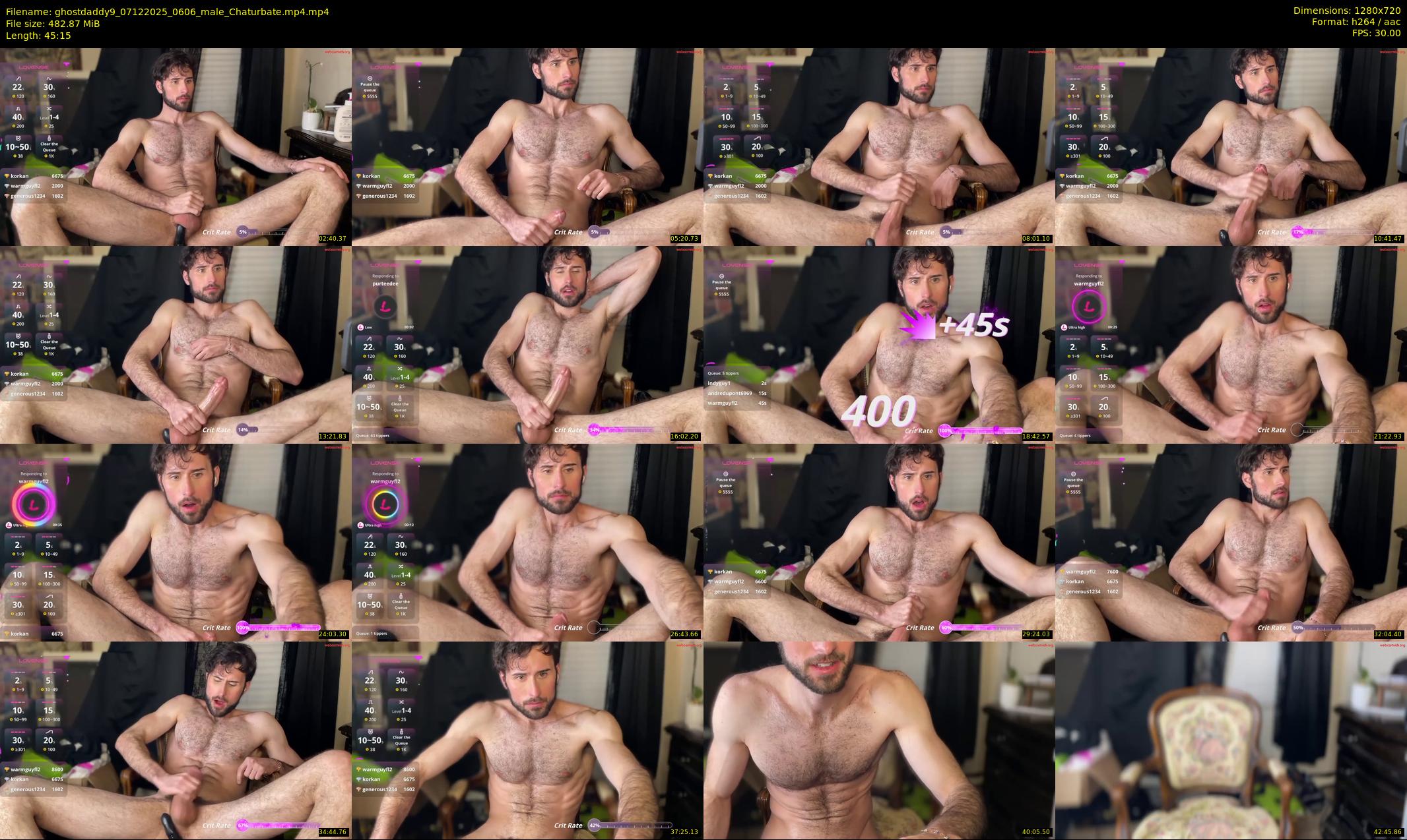 ghostdaddy9 — 46 minute Chaturbate male cam show recording, 720p, Dec 7, 2025