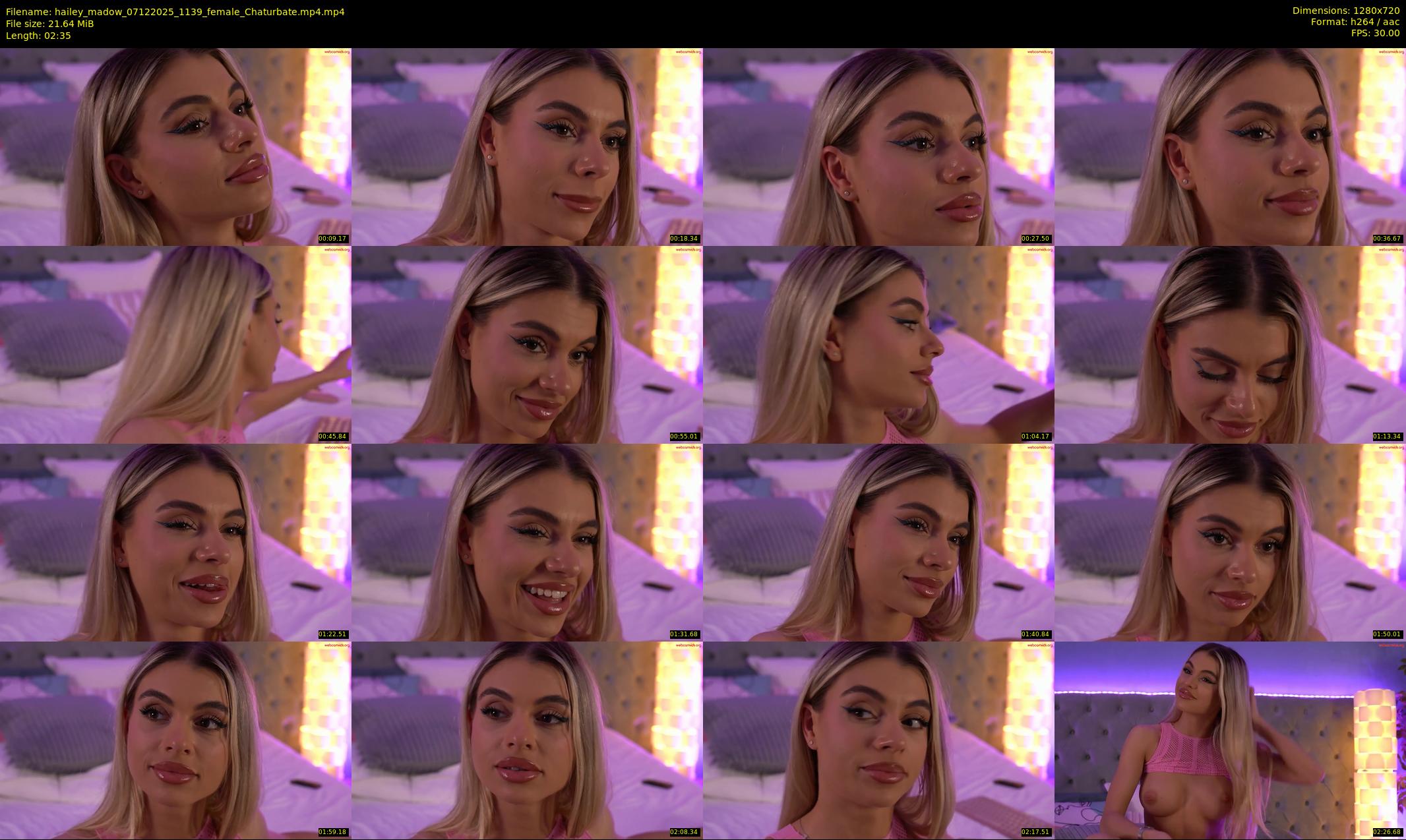 hailey_madow — 3 minute Chaturbate female cam show recording, 720p, Dec 7, 2025