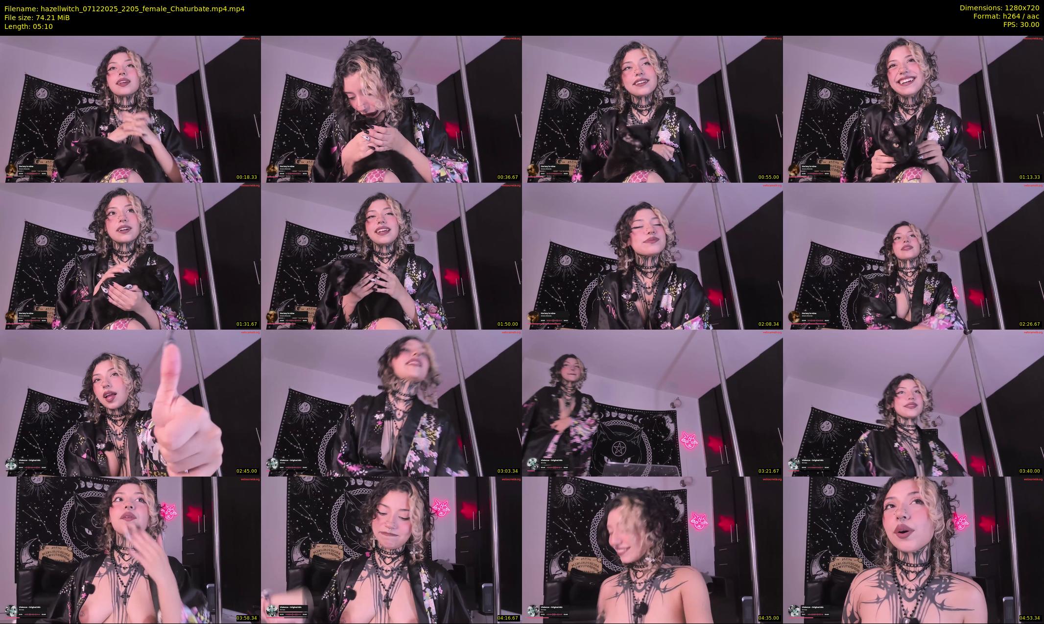 hazellwitch — 6 minute Chaturbate female cam show recording, 720p, Dec 7, 2025
