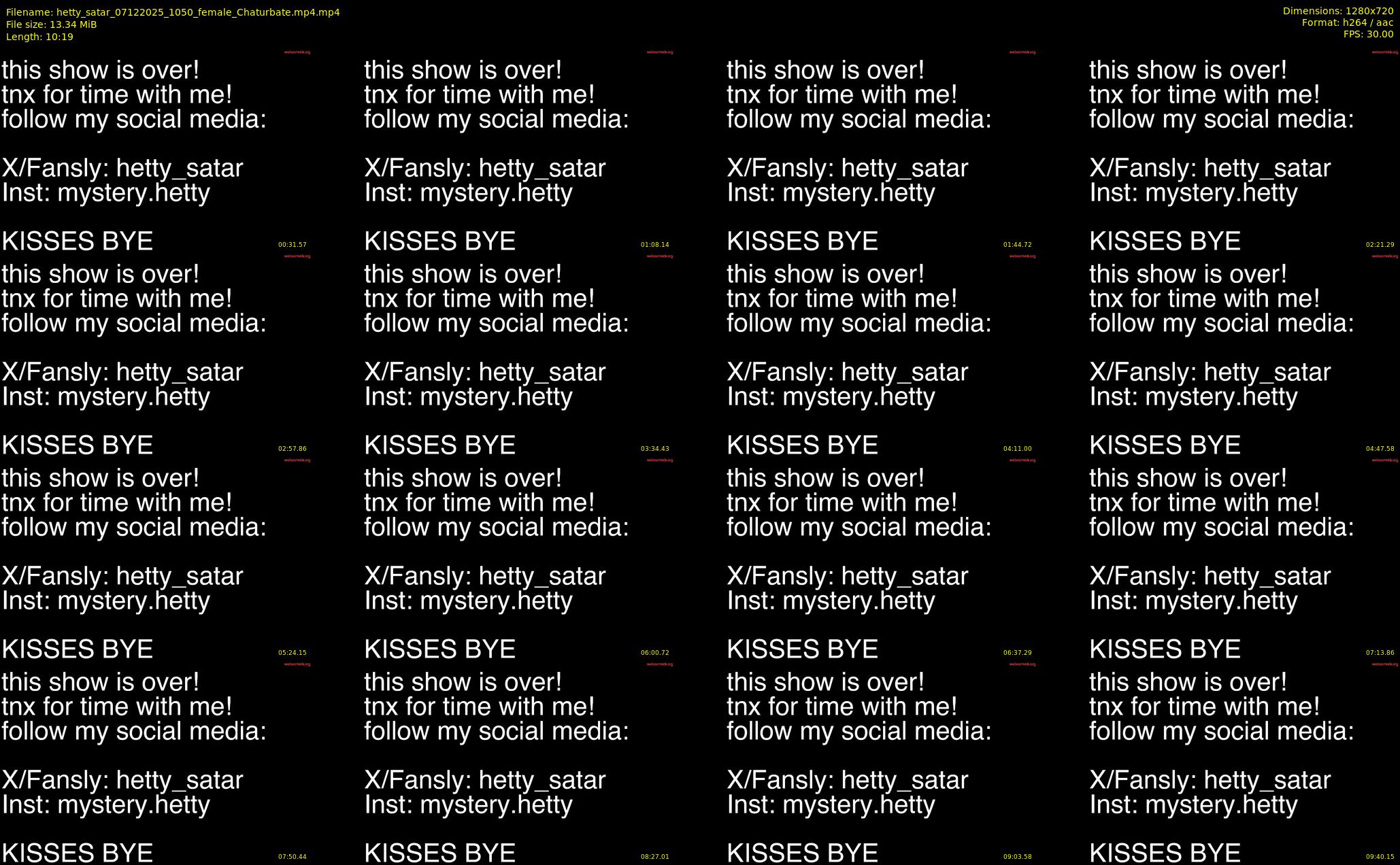 hetty_satar — 11 minute Chaturbate female cam show recording, 720p, Dec 7, 2025