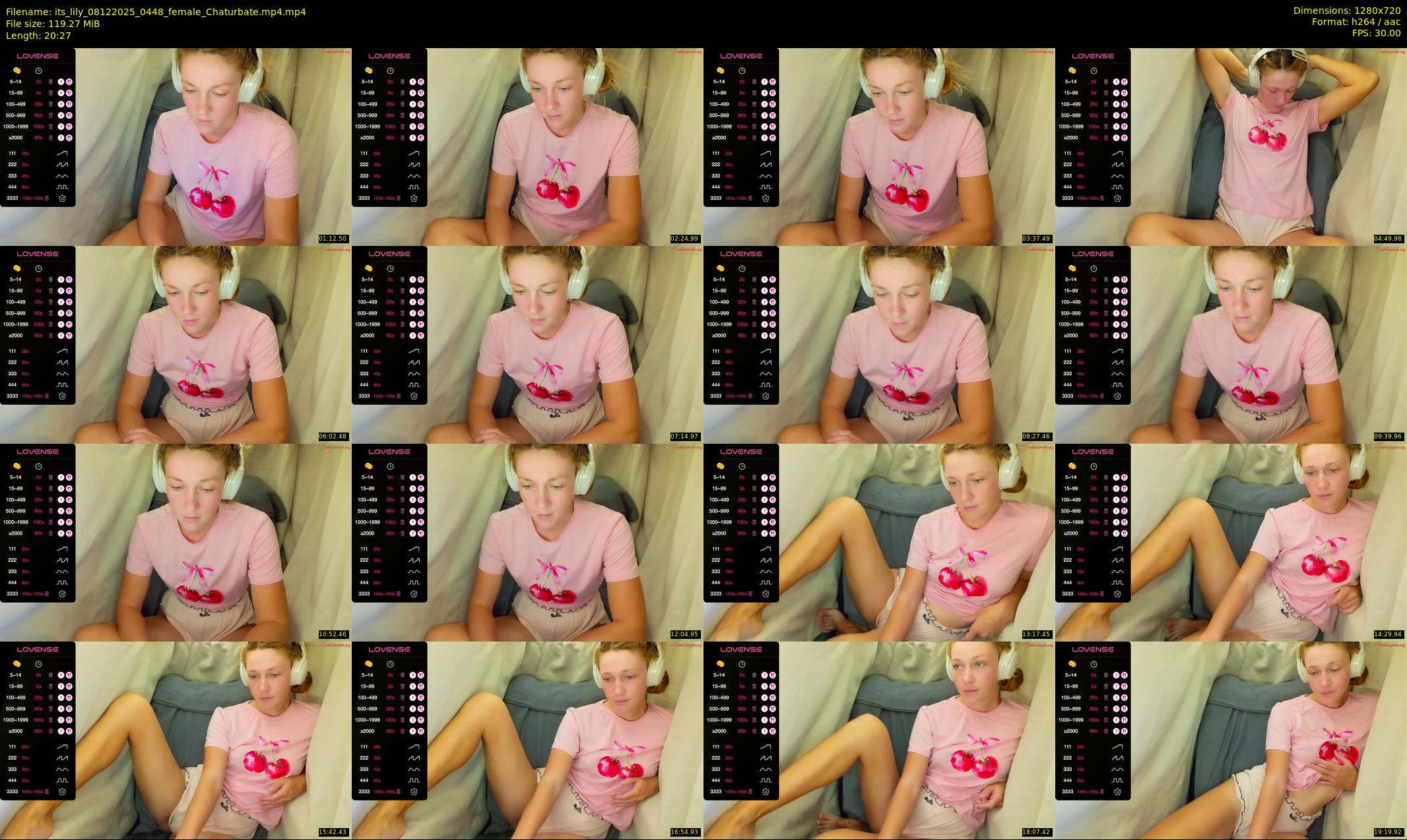 its_lily — 21 minute Chaturbate female cam show recording, 720p, Dec 8, 2025