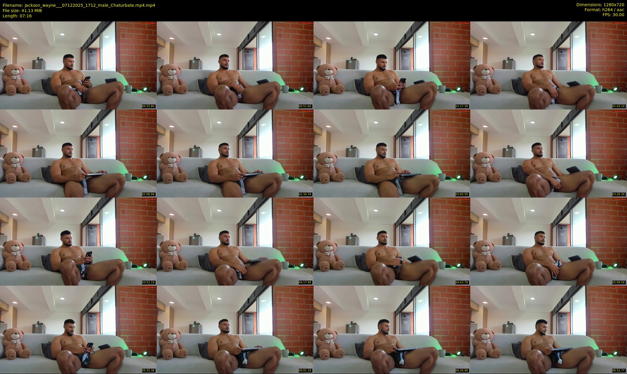 jackson_wayne__ — 8 minute Chaturbate male cam show recording, 720p, Dec 7, 2025
