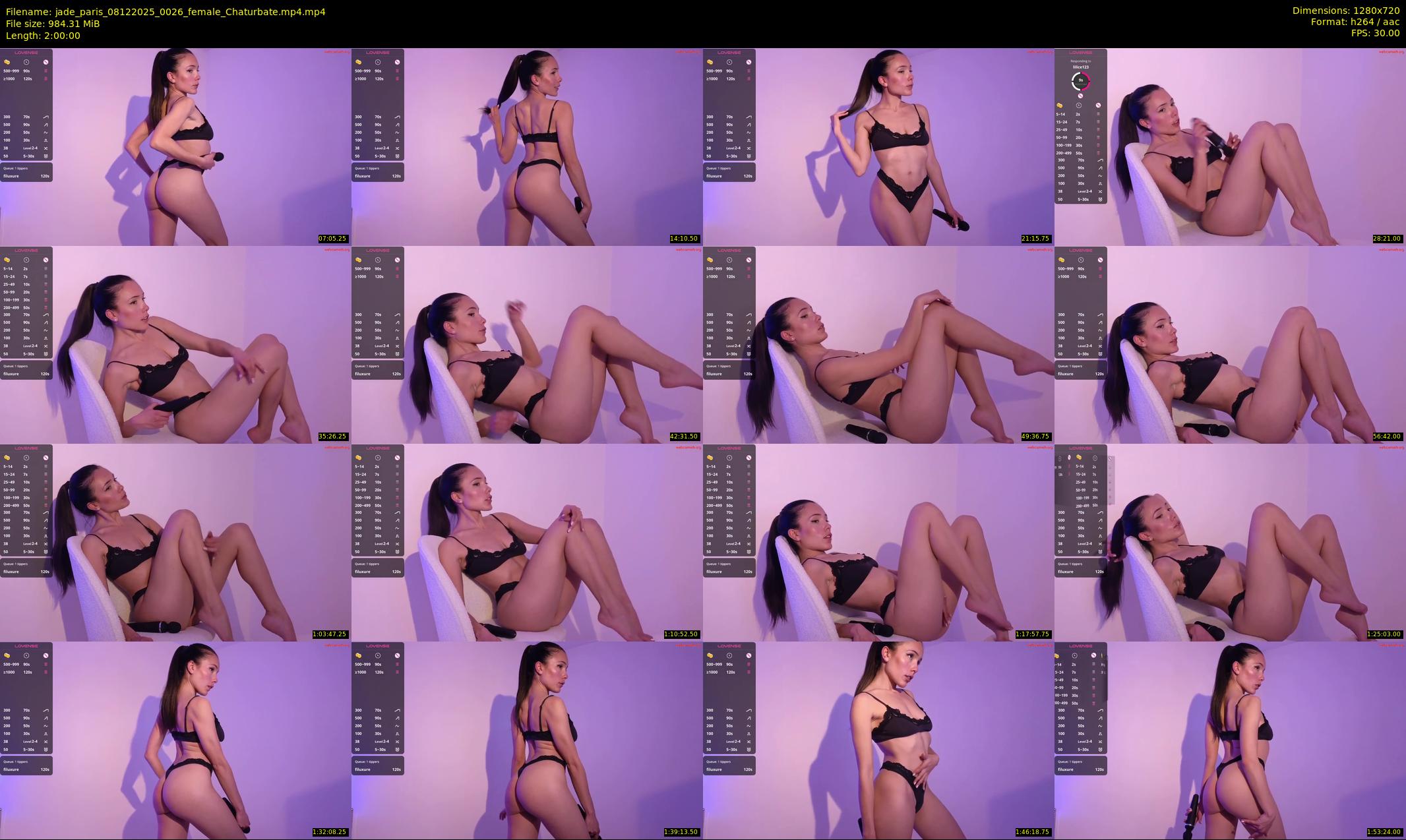 jade_paris — 120 minute Chaturbate female cam show recording, 720p, Dec 8, 2025