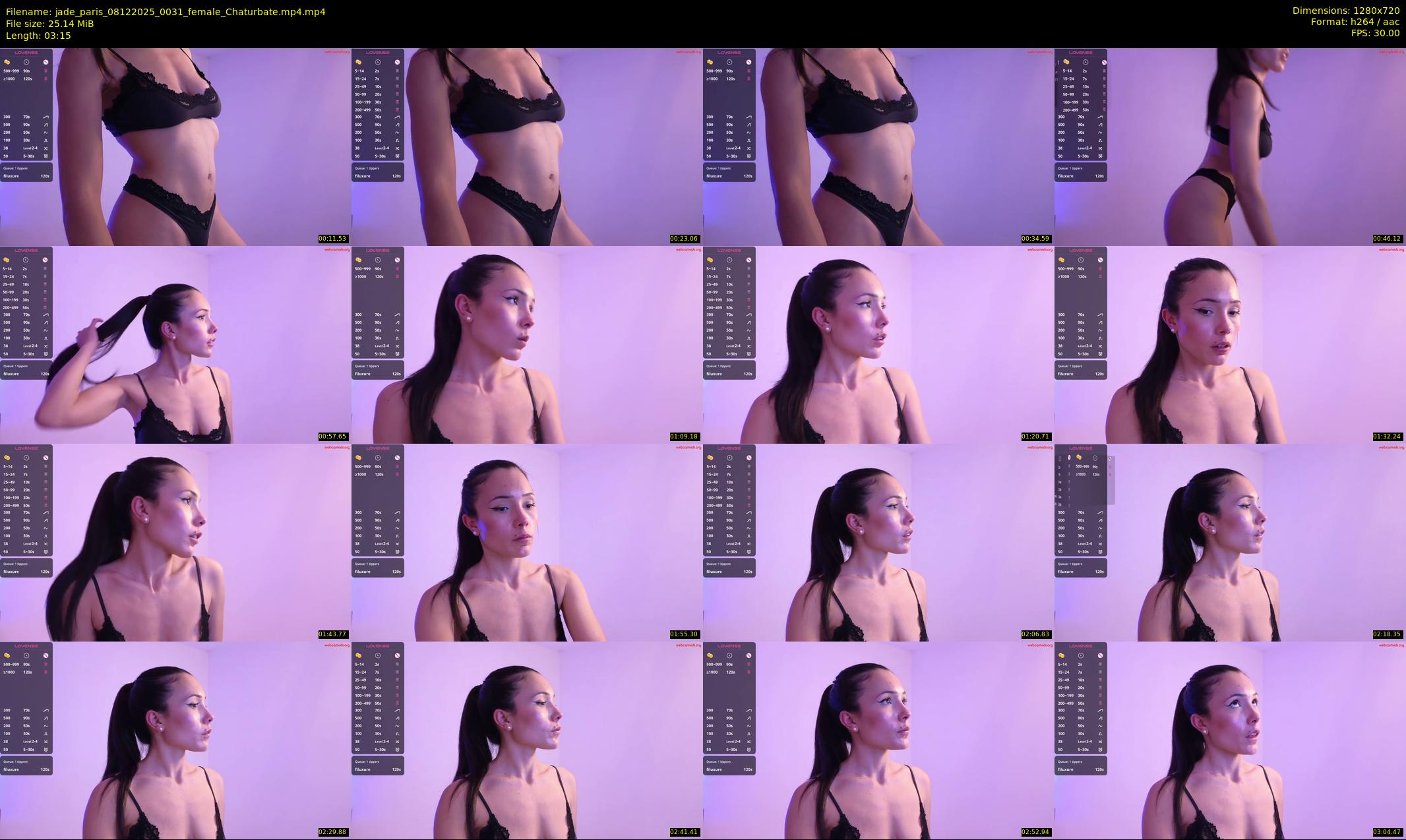 jade_paris — 4 minute Chaturbate female cam show recording, 720p, Dec 8, 2025