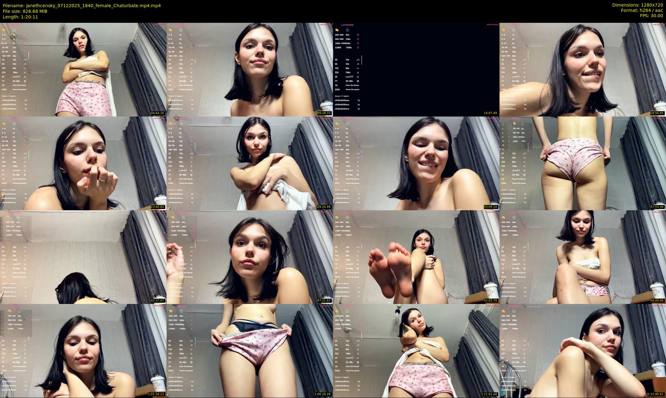 janethcensky — 81 minute Chaturbate female cam show recording, 720p, Dec 7, 2025