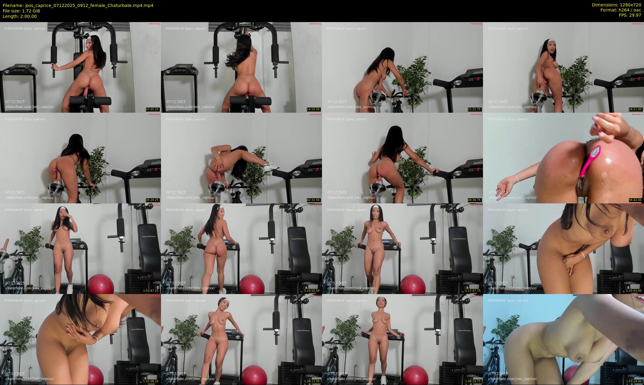 joss_caprice — 120 minute Chaturbate female cam show recording, 720p, Dec 7, 2025