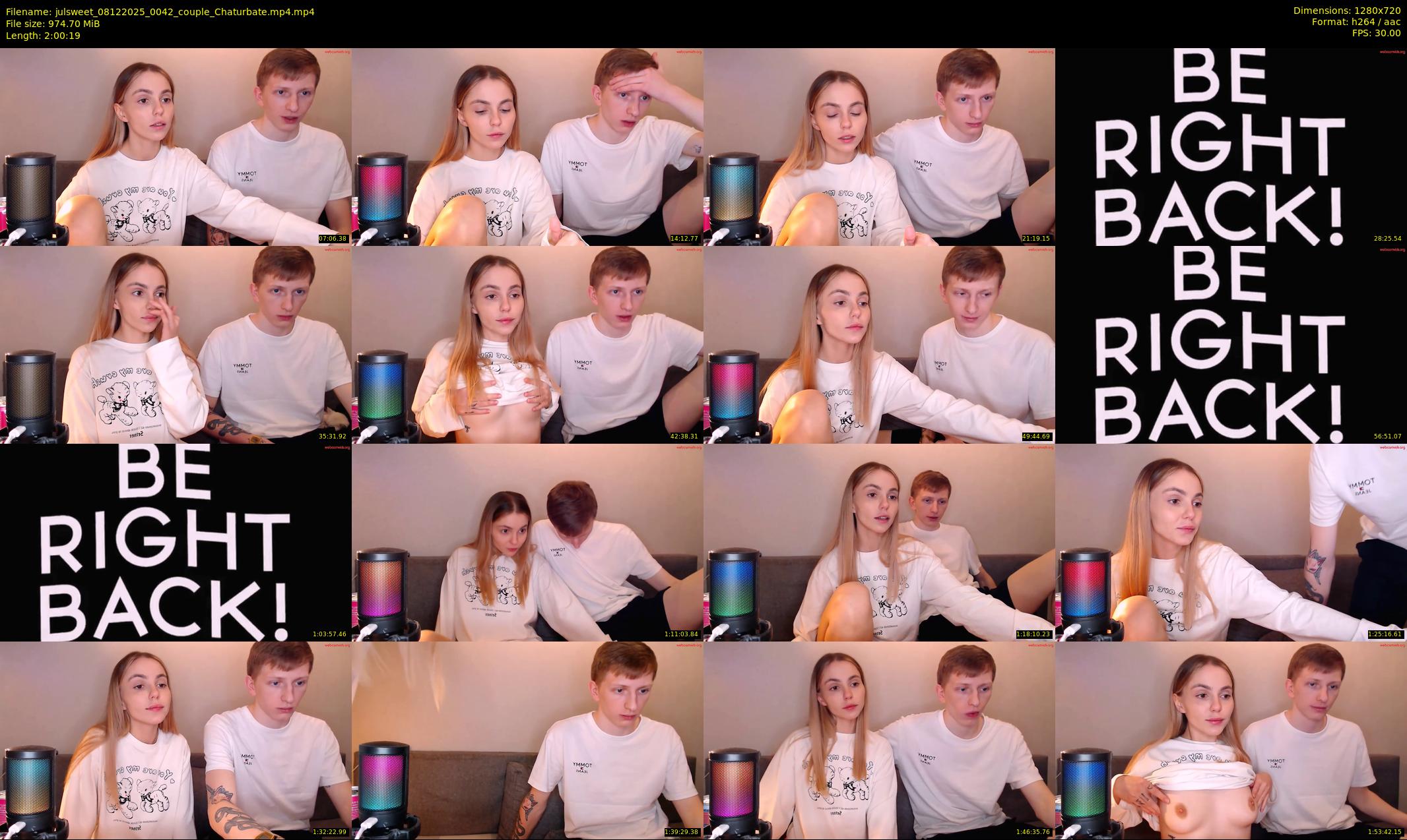 julsweet — 121 minute Chaturbate male cam show recording, 720p, Dec 8, 2025