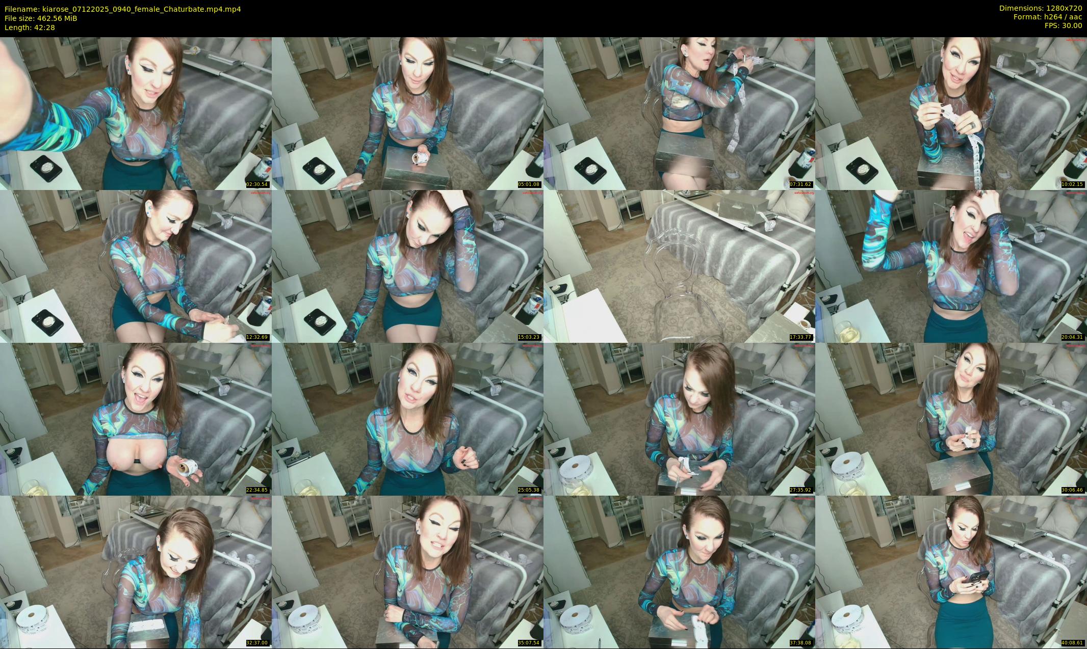 kiarose — 43 minute Chaturbate female cam show recording, 720p, Dec 7, 2025