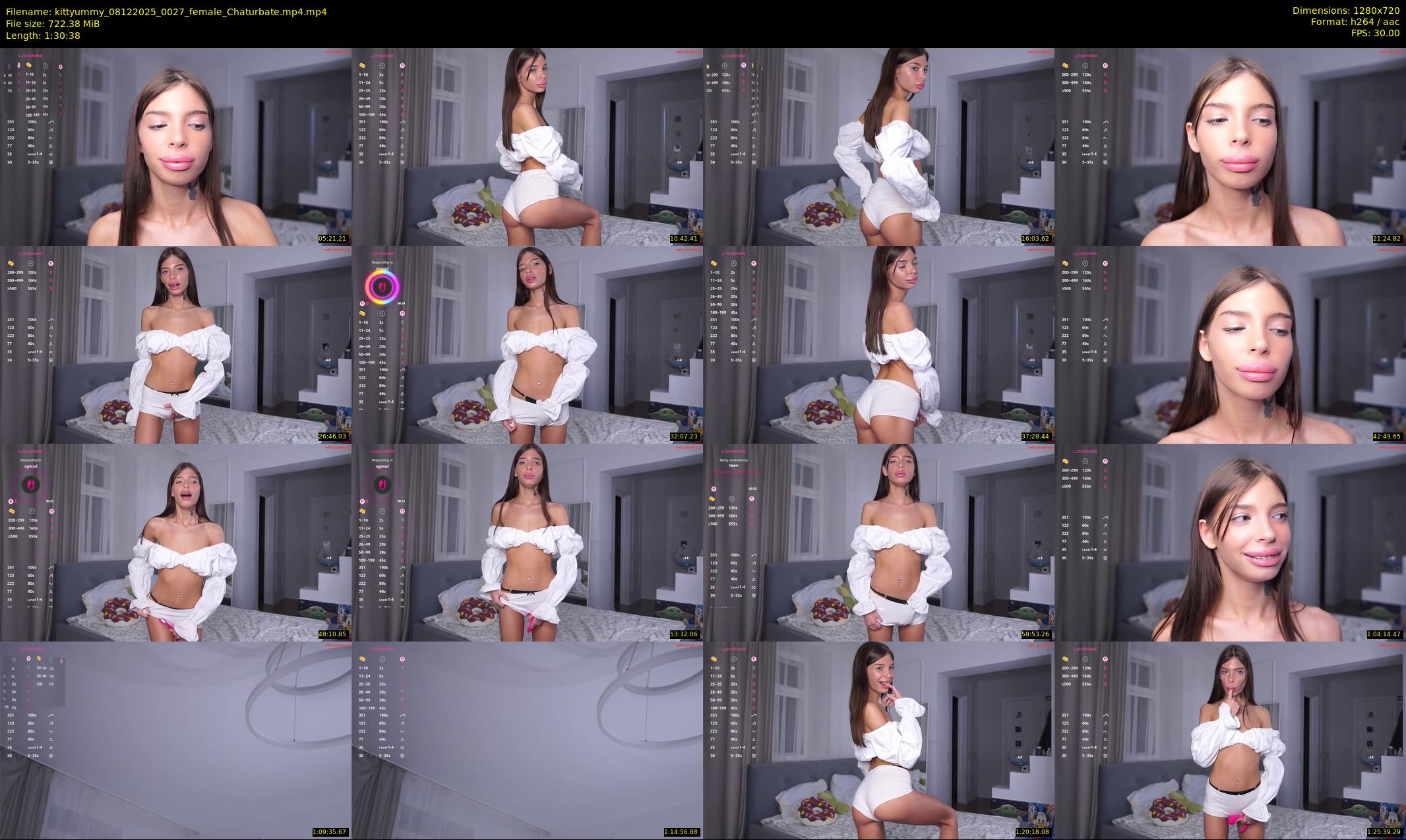 kittyummy — 91 minute Chaturbate female cam show recording, 720p, Dec 8, 2025