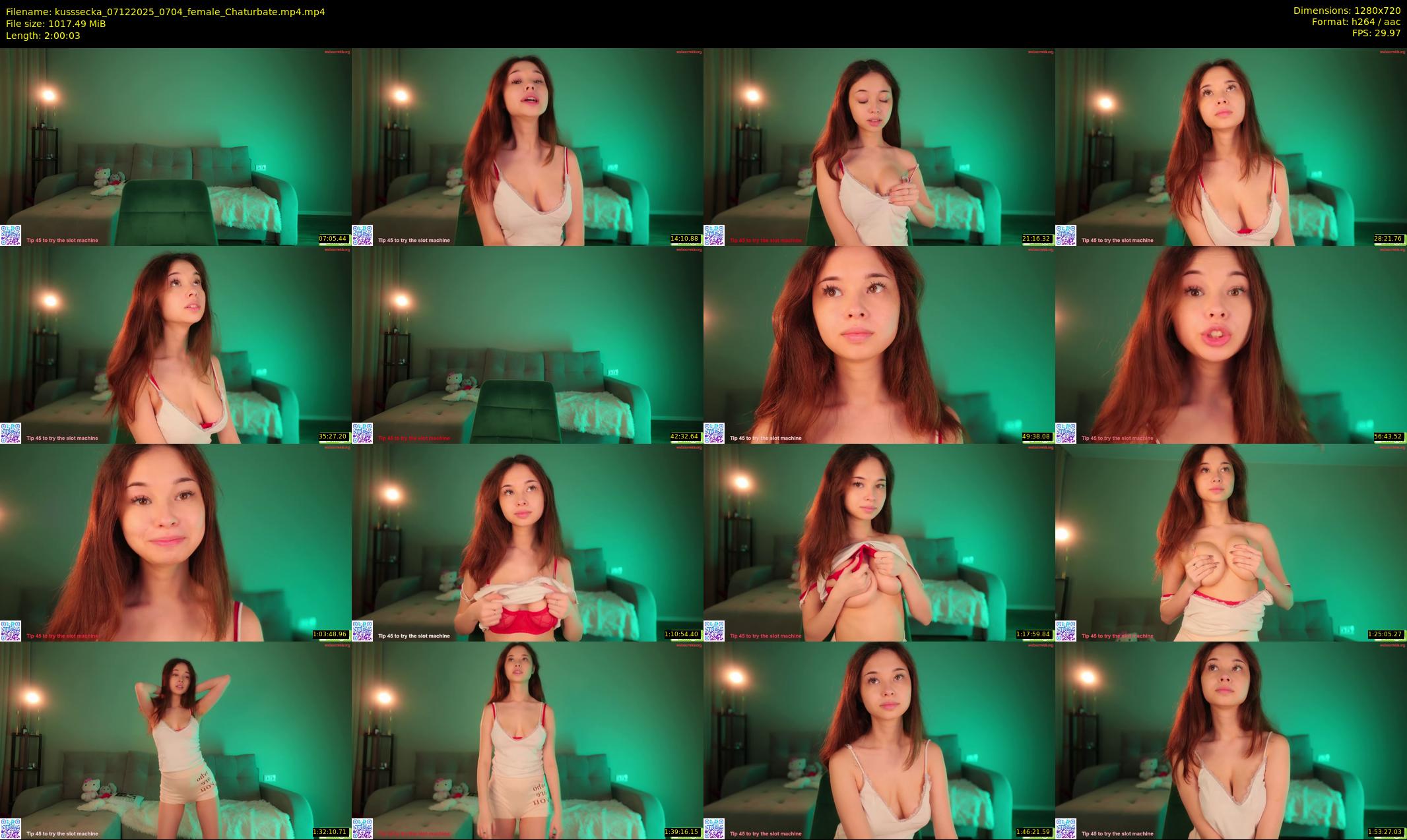 kusssecka — 121 minute Chaturbate female cam show recording, 720p, Dec 7, 2025