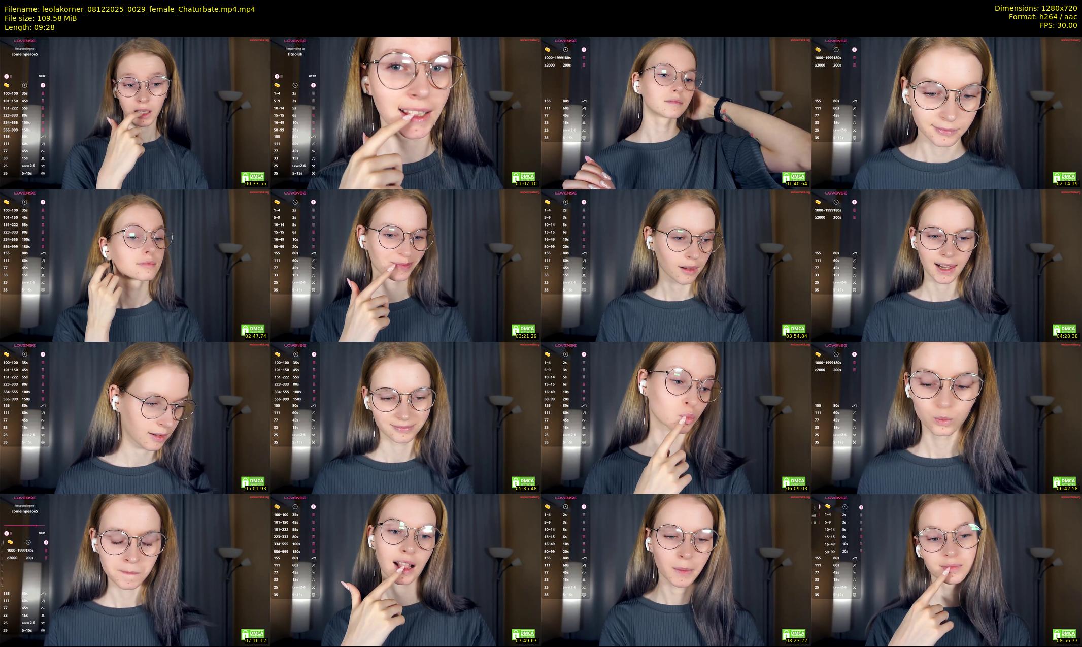 leolakorner — 10 minute Chaturbate female cam show recording, 720p, Dec 8, 2025