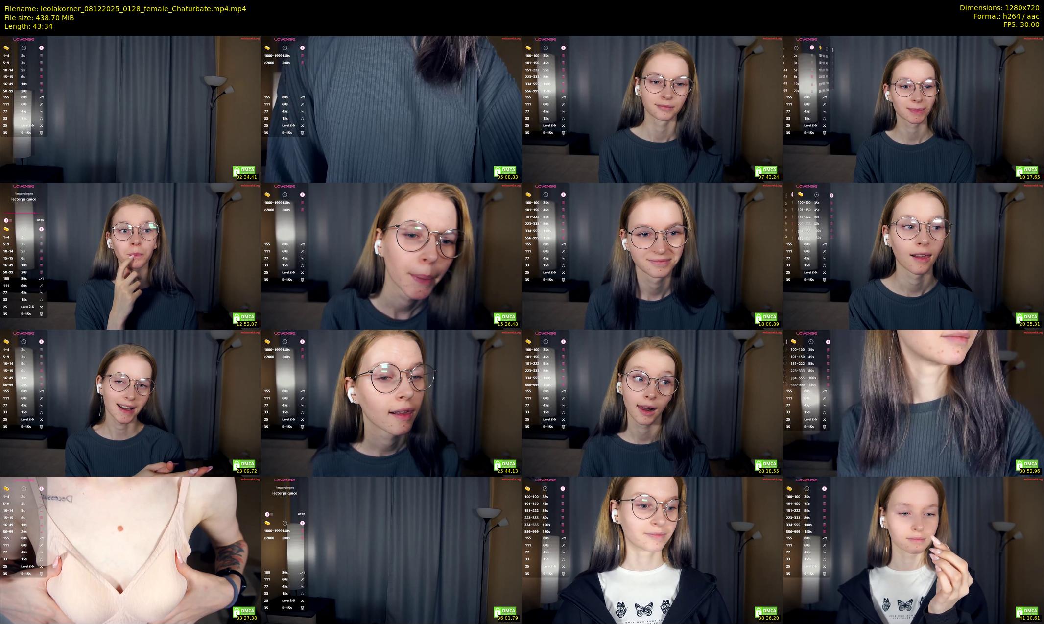 leolakorner — 44 minute Chaturbate female cam show recording, 720p, Dec 8, 2025