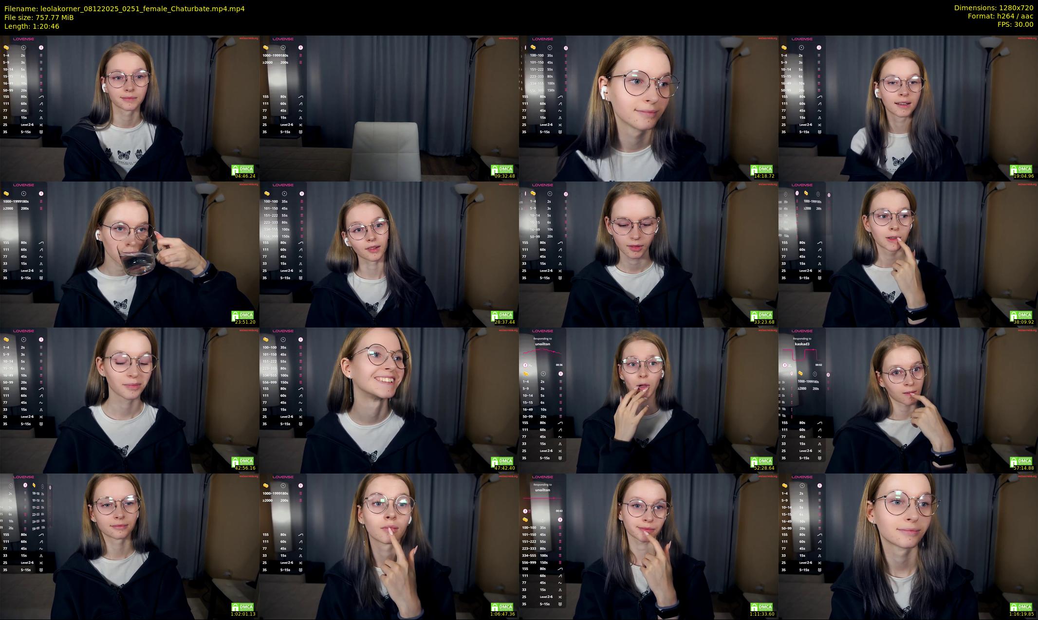 leolakorner — 81 minute Chaturbate female cam show recording, 720p, Dec 8, 2025