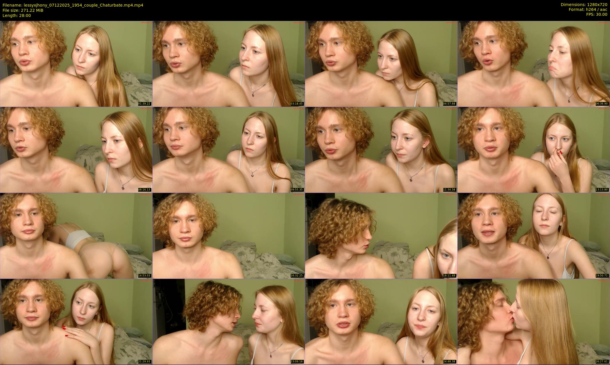lessyxjhony — 28 minute Chaturbate couple cam show recording, 720p, Dec 7, 2025
