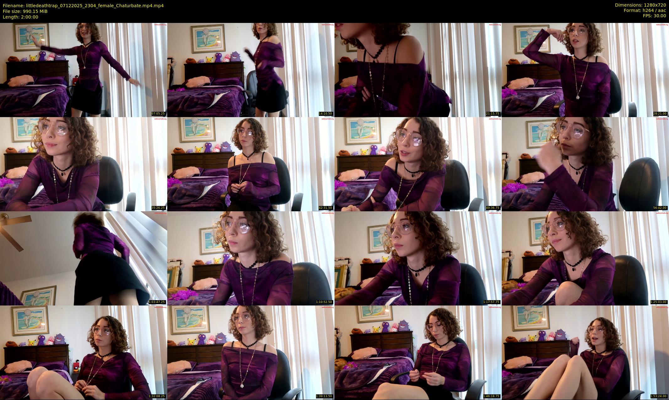 littledeathtrap — 120 minute Chaturbate female cam show recording, 720p, Dec 7, 2025