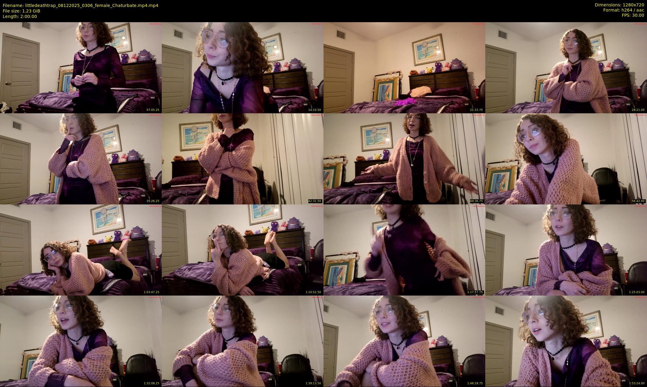 littledeathtrap — 120 minute Chaturbate female cam show recording, 720p, Dec 8, 2025