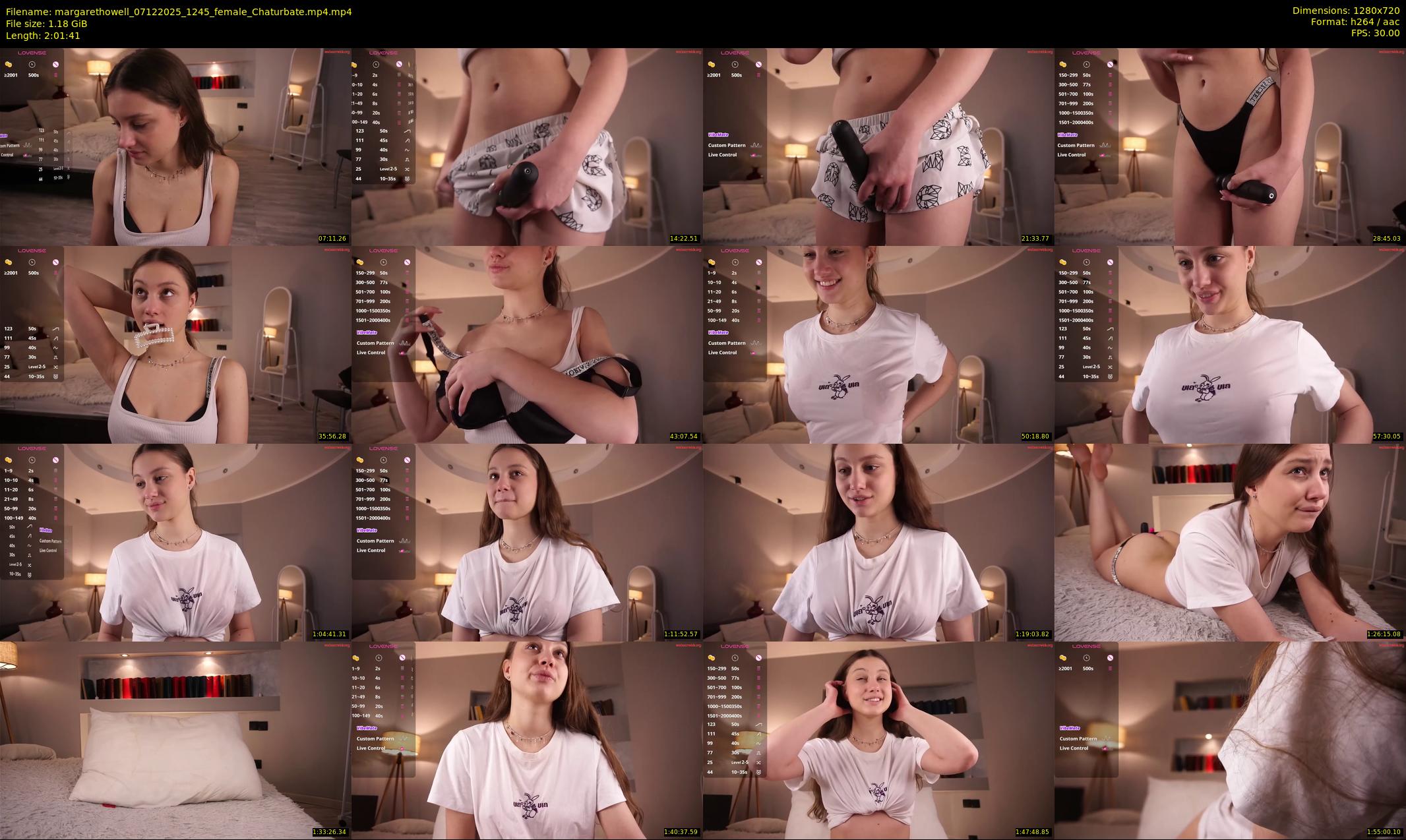 margarethowell — 122 minute Chaturbate female cam show recording, 720p, Dec 7, 2025