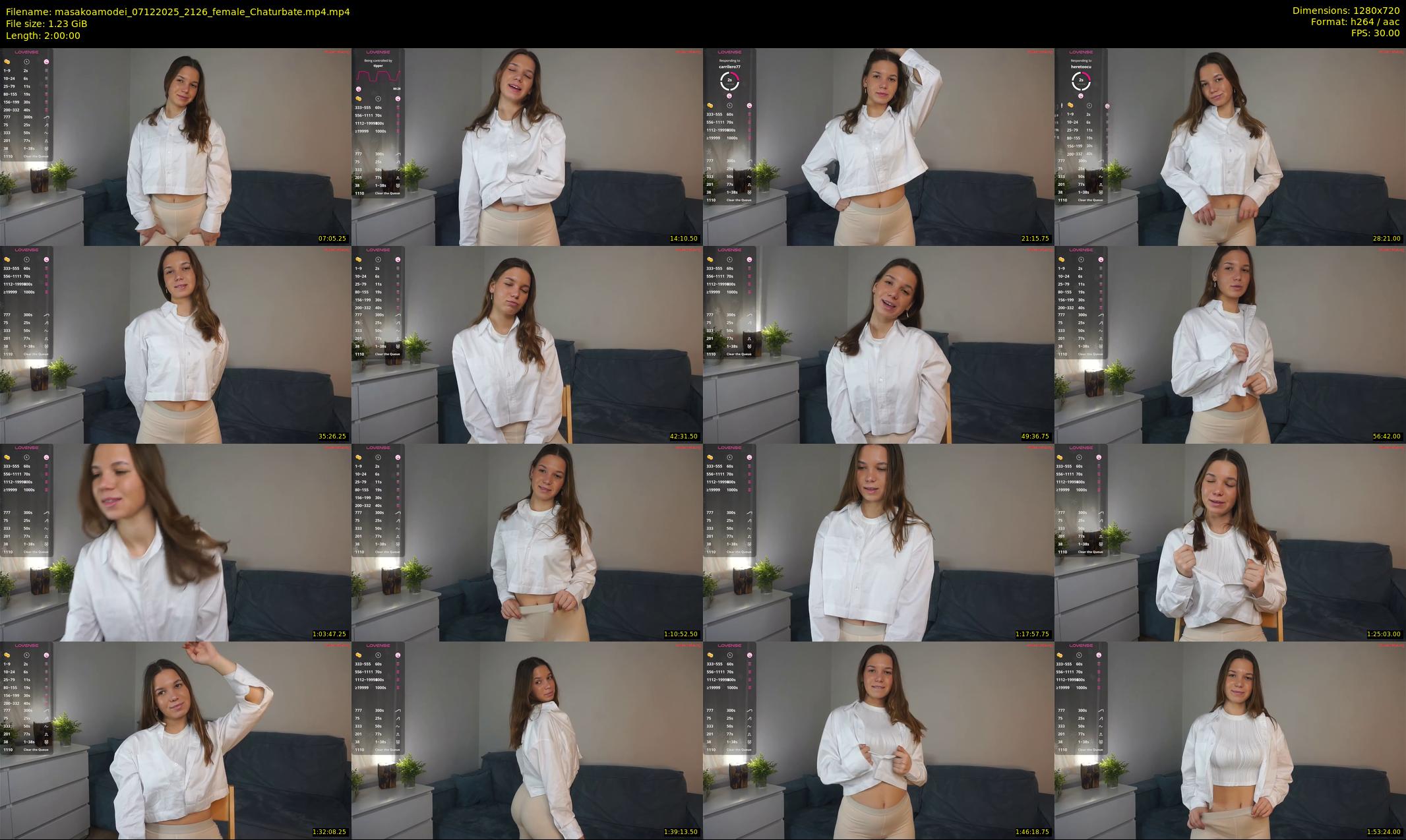 masakoamodei — 120 minute Chaturbate female cam show recording, 720p, Dec 7, 2025