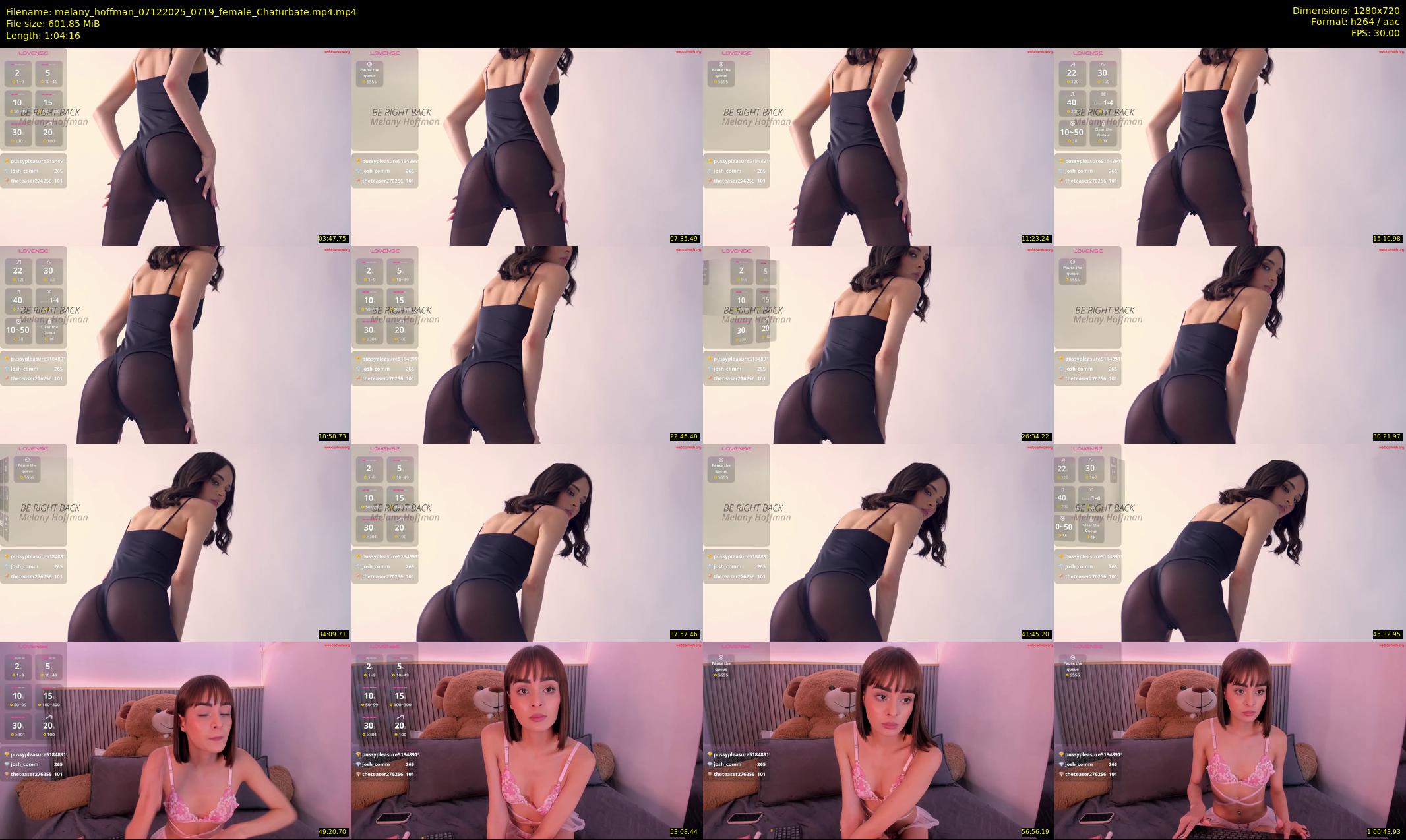 melany_hoffman — 65 minute Chaturbate female cam show recording, 720p, Dec 7, 2025