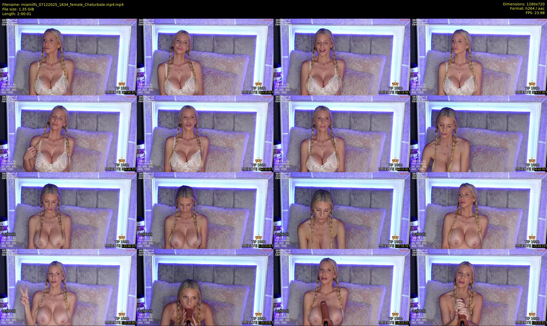 miamilfs — 121 minute Chaturbate female cam show recording, 720p, Dec 7, 2025