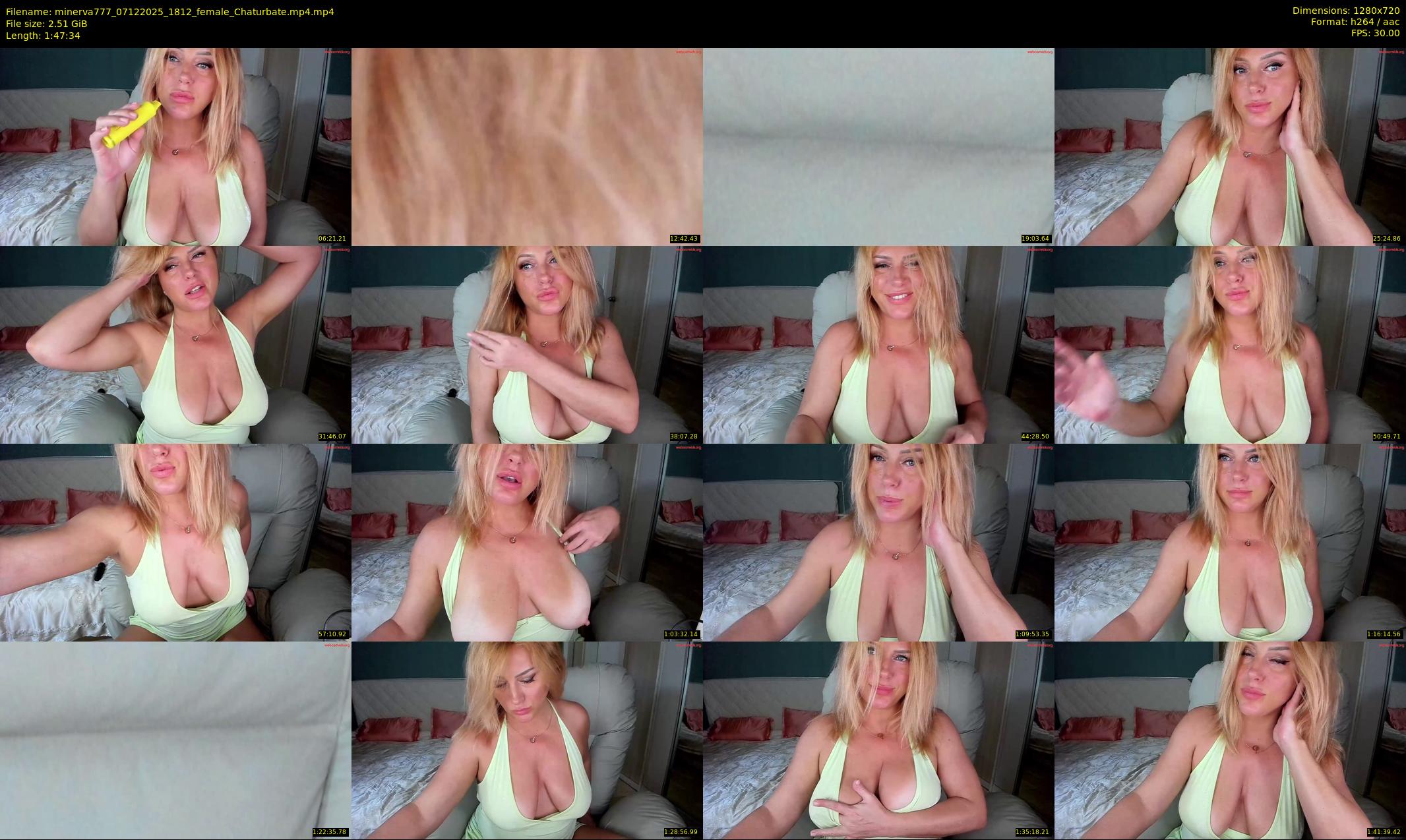 minerva777 — 108 minute Chaturbate female cam show recording, 720p, Dec 7, 2025