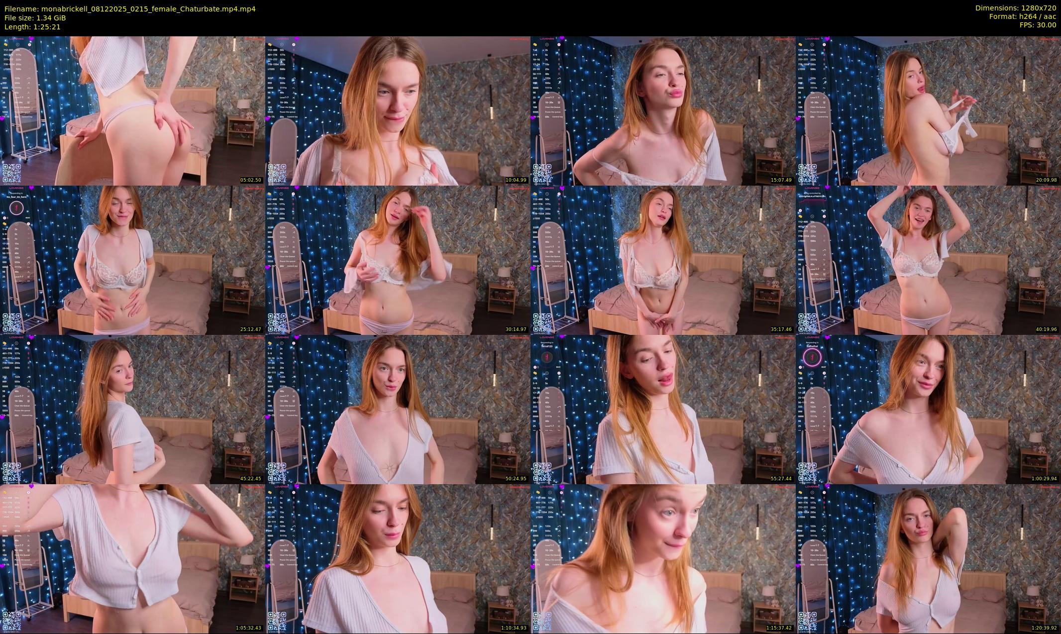 monabrickell — 86 minute Chaturbate female cam show recording, 720p, Dec 8, 2025
