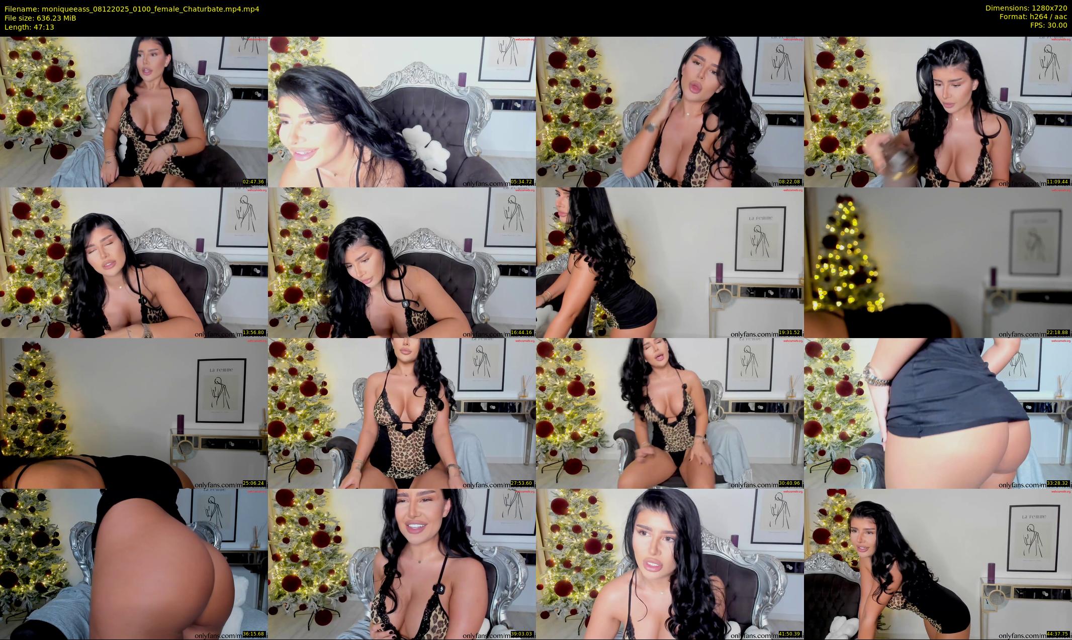 moniqueeass — 48 minute Chaturbate female cam show recording, 720p, Dec 8, 2025