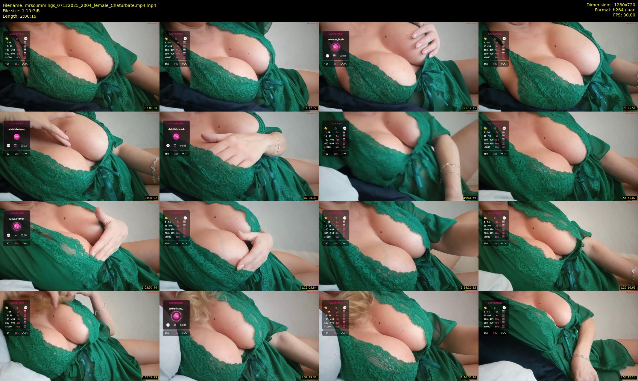 mrscummings — 121 minute Chaturbate female cam show recording, 720p, Dec 7, 2025