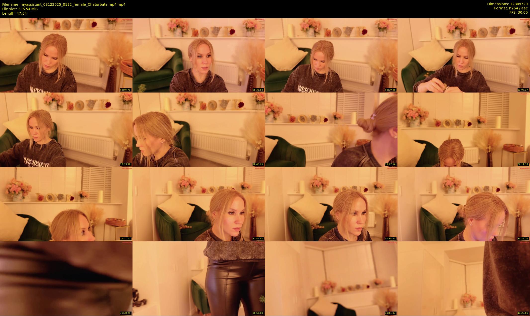 myassistant — 48 minute Chaturbate female cam show recording, 720p, Dec 8, 2025