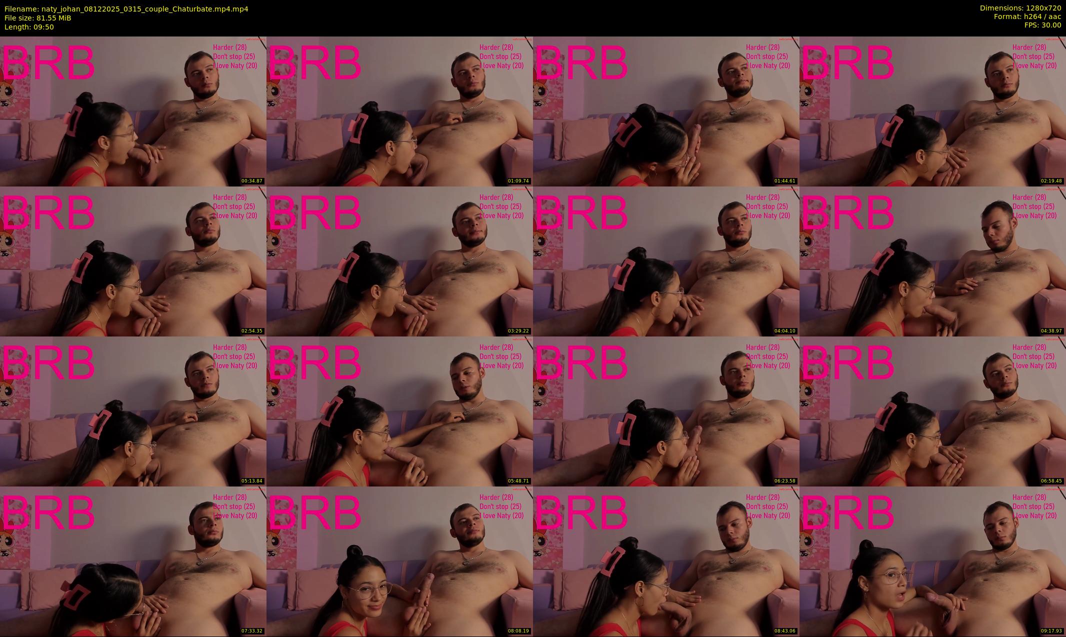 naty_johan — 10 minute Chaturbate couple cam show recording, 720p, Dec 8, 2025