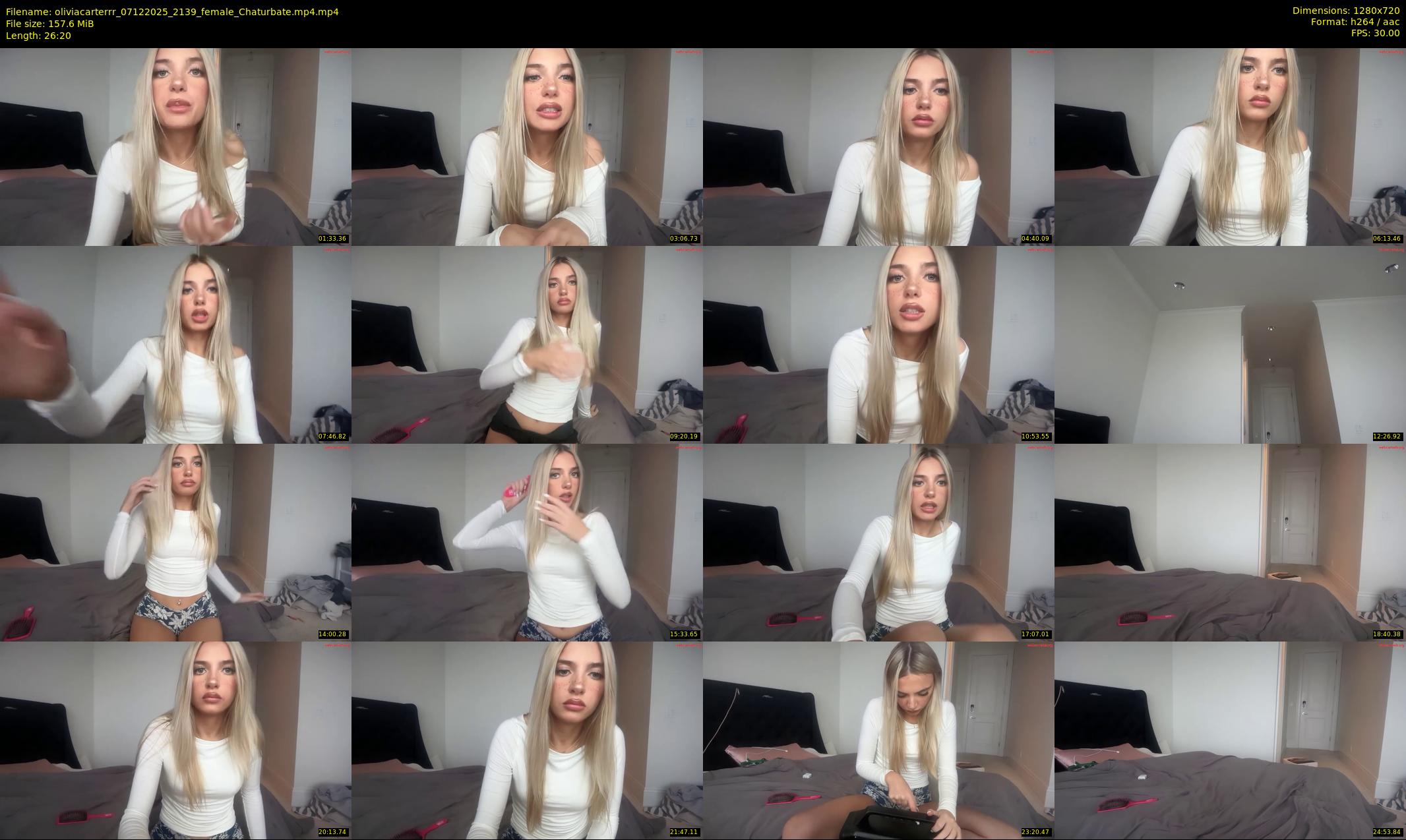 oliviacarterrr — 27 minute Chaturbate female cam show recording, 720p, Dec 7, 2025