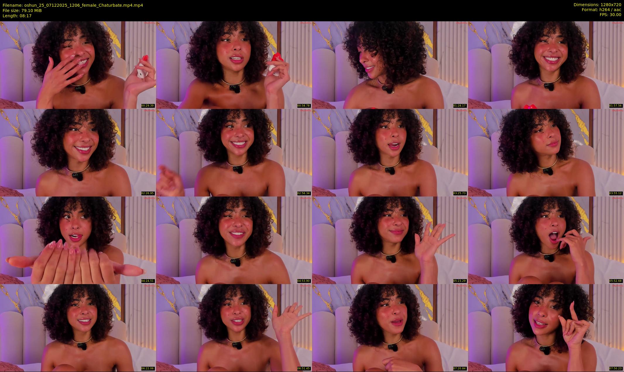 oshun_25 — 9 minute Chaturbate female cam show recording, 720p, Dec 7, 2025