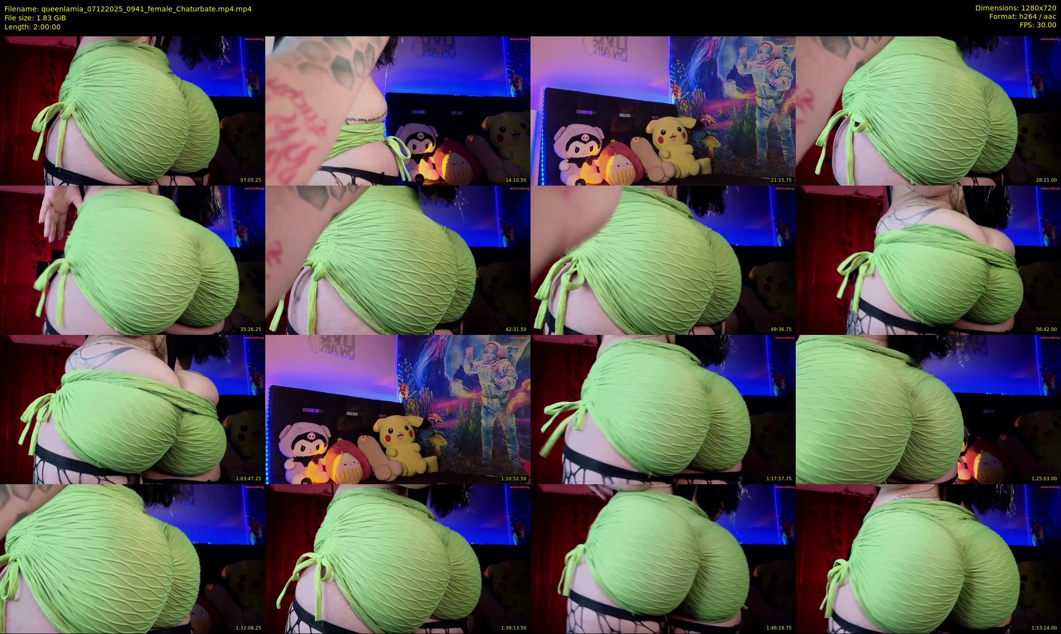 queenlamia — 120 minute Chaturbate female cam show recording, 720p, Dec 7, 2025