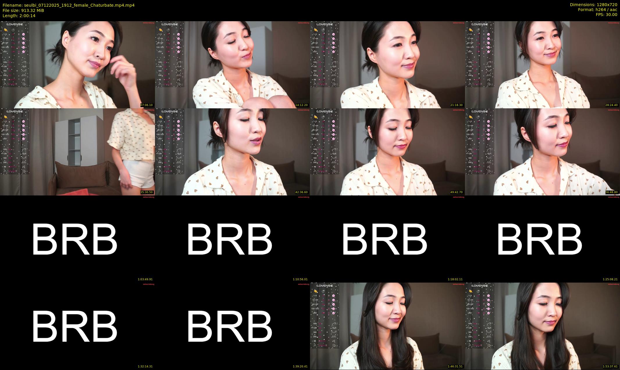 seulbi — 121 minute Chaturbate female cam show recording, 720p, Dec 7, 2025