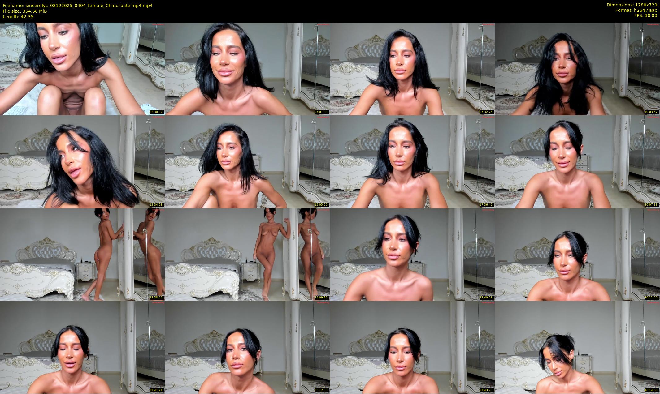 sincerelyc — 43 minute Chaturbate female cam show recording, 720p, Dec 8, 2025